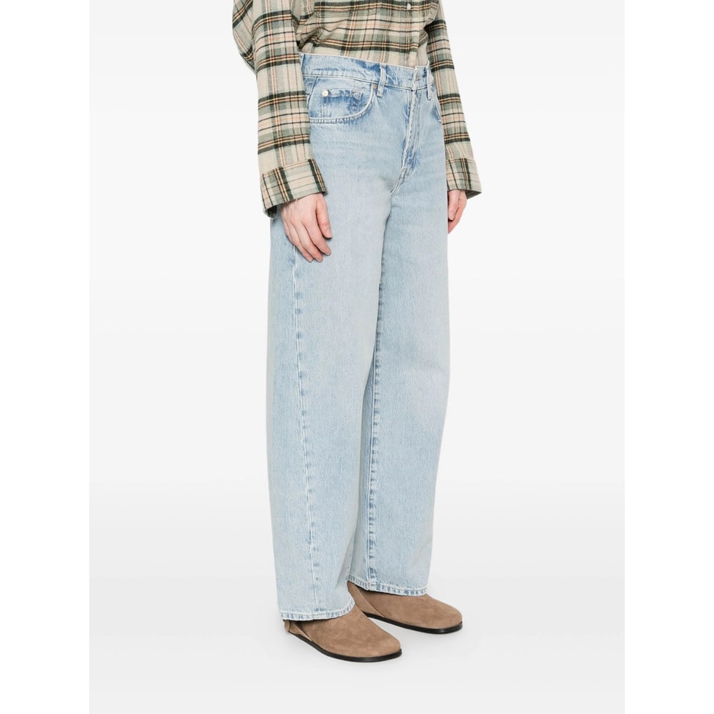 7 For All Mankind Bonnie High-waisted Twisted Jeans Clothing In Blue