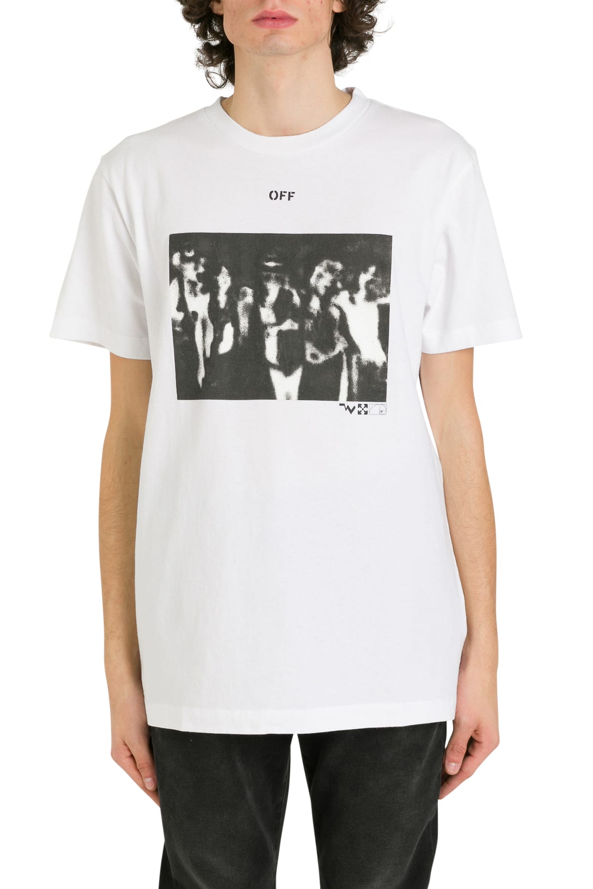 OFF-WHITE SPRAY PAINTING T-SHIRT,11212434