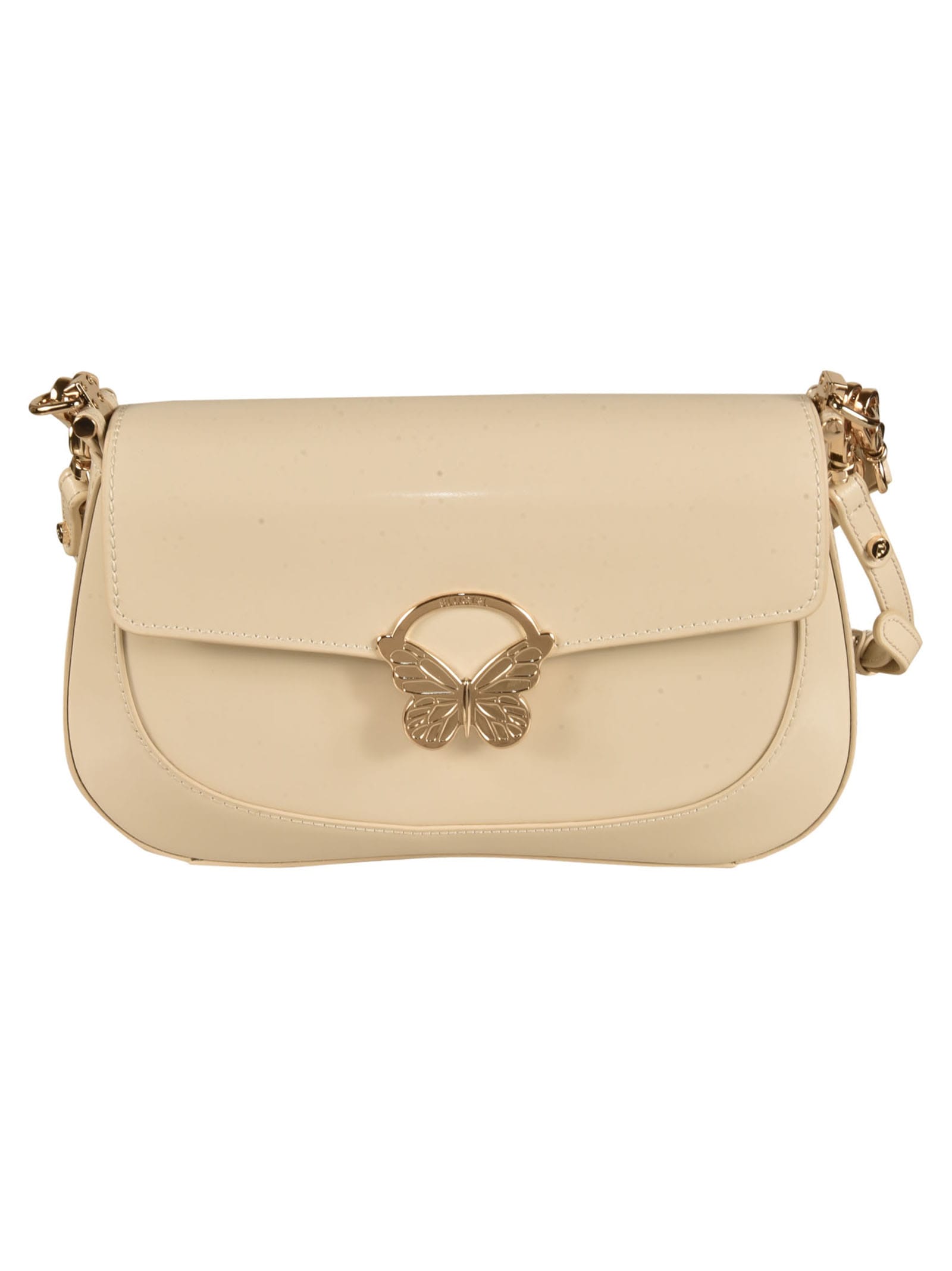BLUGIRL BUTTERFLY LOGO FLAP SHOULDER BAG