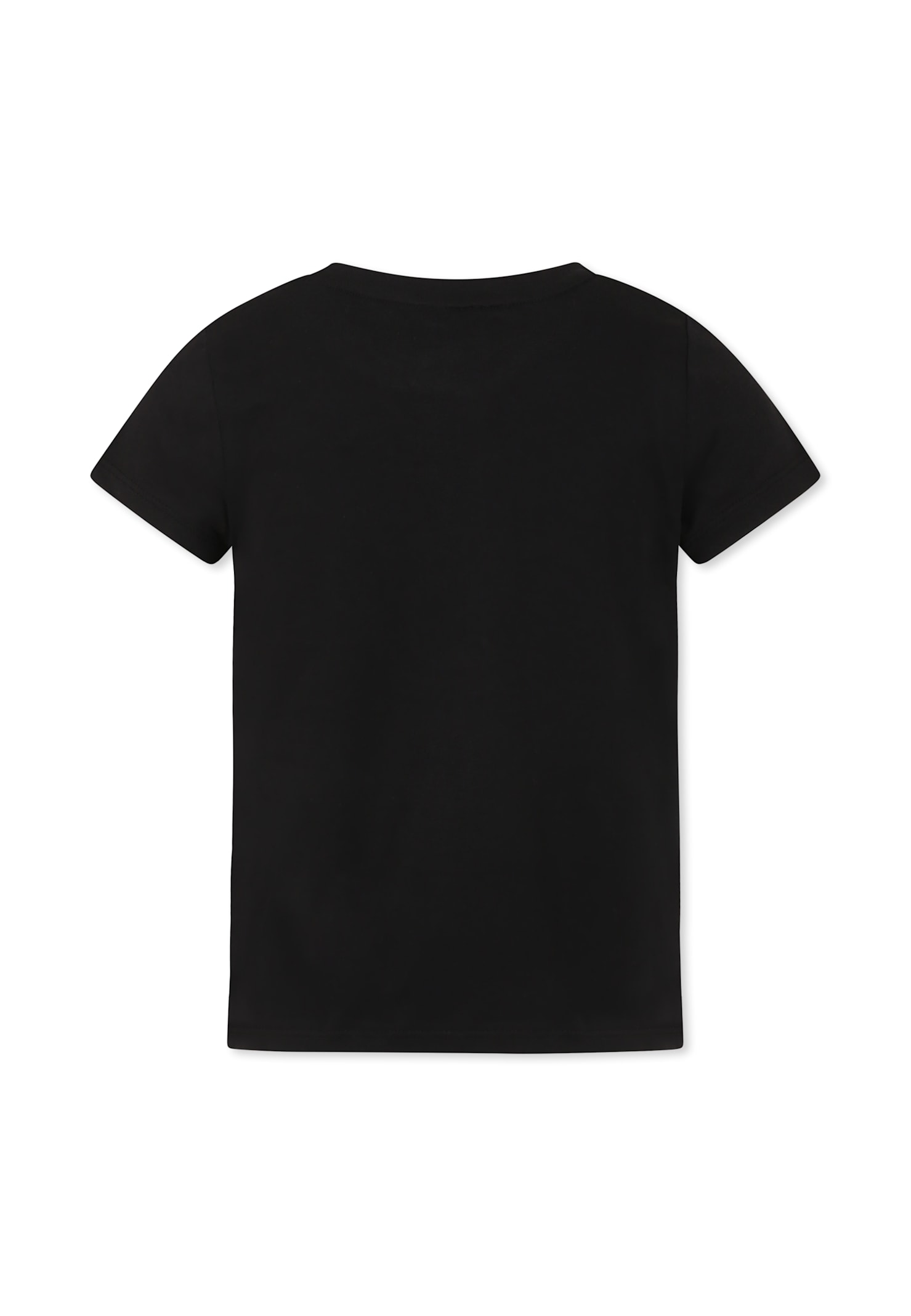 Shop Rykiel Enfant Black T-shirt For Girl With Logo