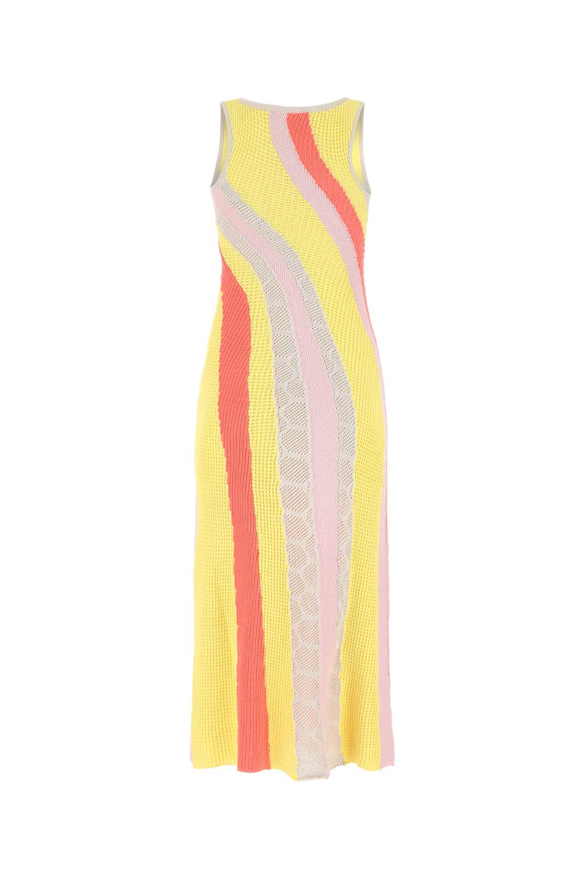 Koché Multicolor Cotton Long-cut Dress In 001f