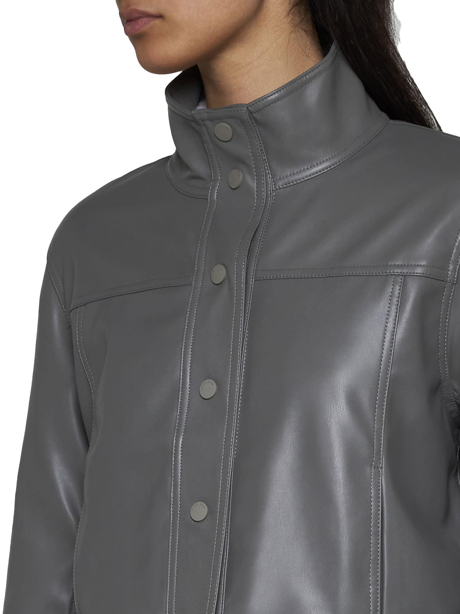 Shop Stine Goya Jacket In Grey