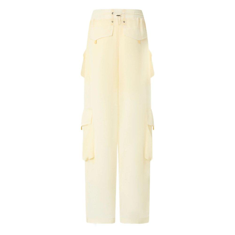 Pinko Sottocasa Trousers Made Of Polyester. In Beige Rutabaga