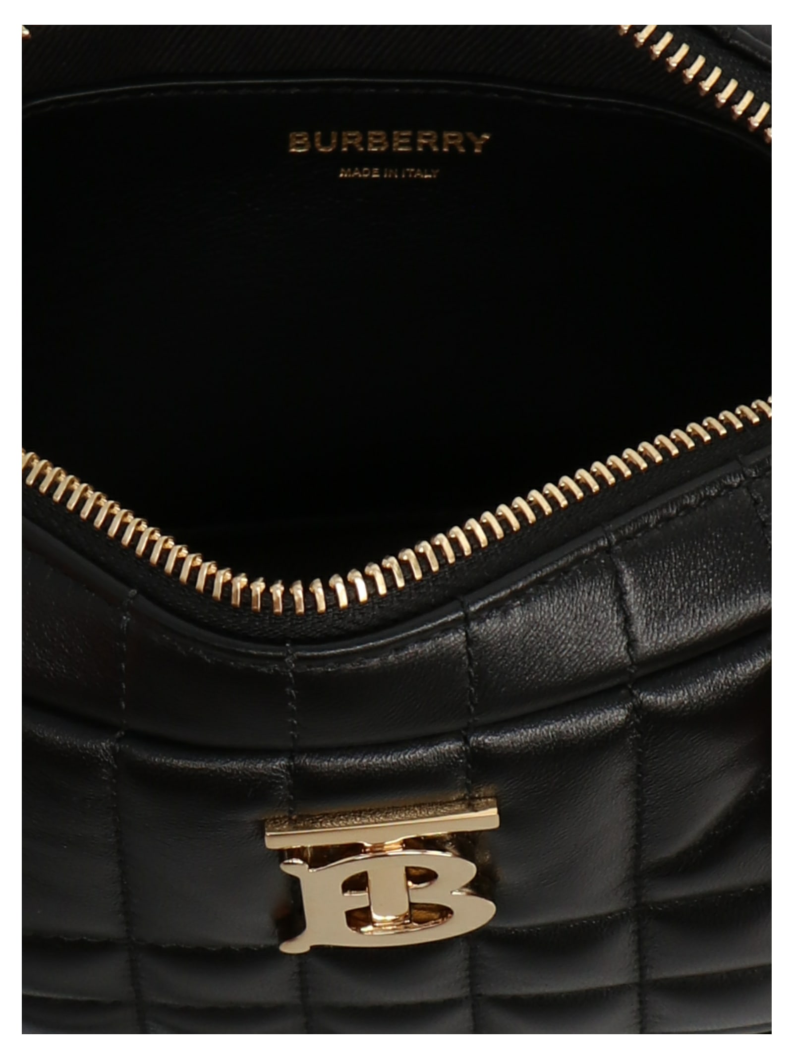 Shop Burberry Lola Mini Crossbody Bag In Black