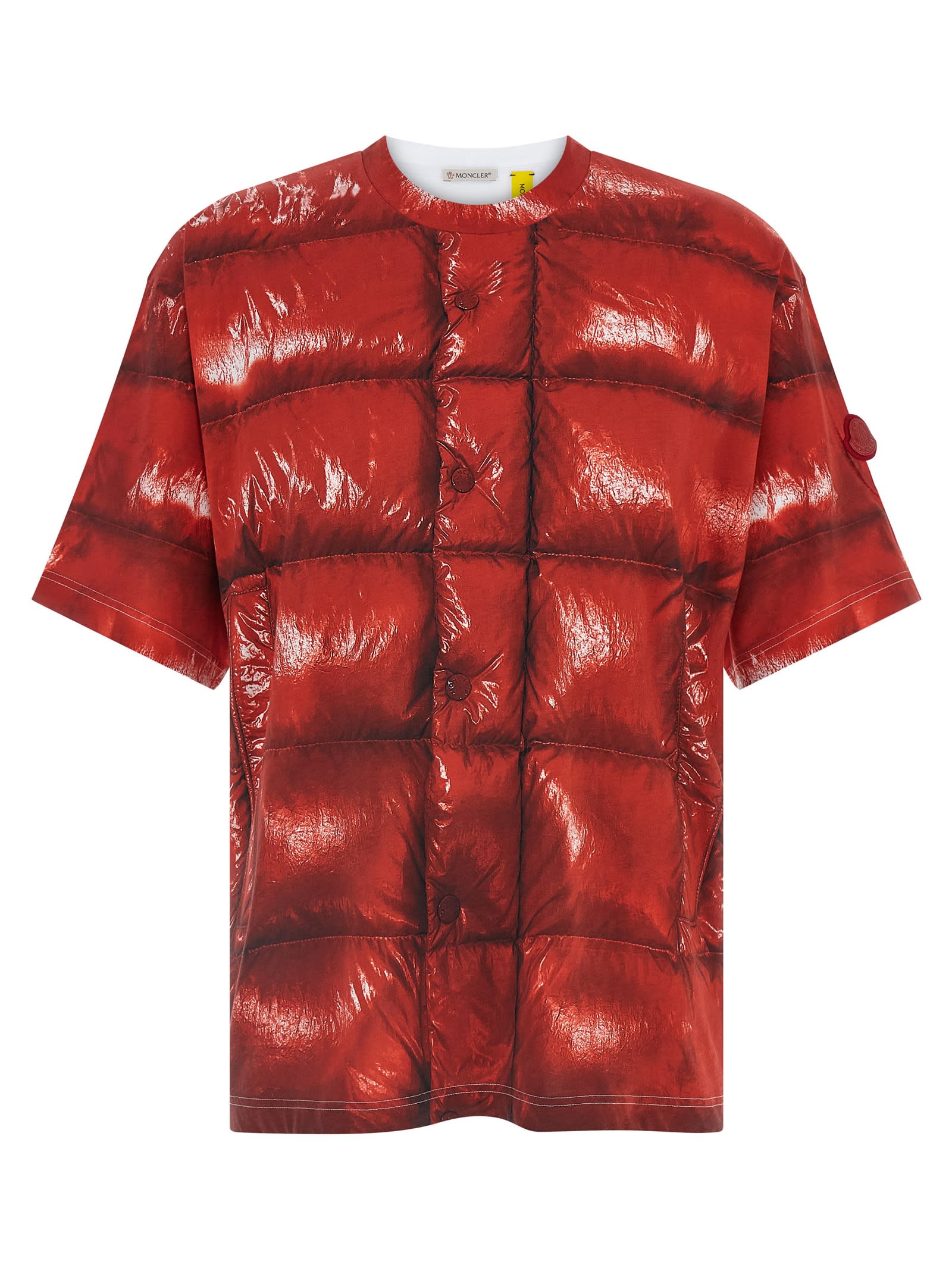 Moncler Genius Asap Rocky Collaboration Graphic T-shirt In Red