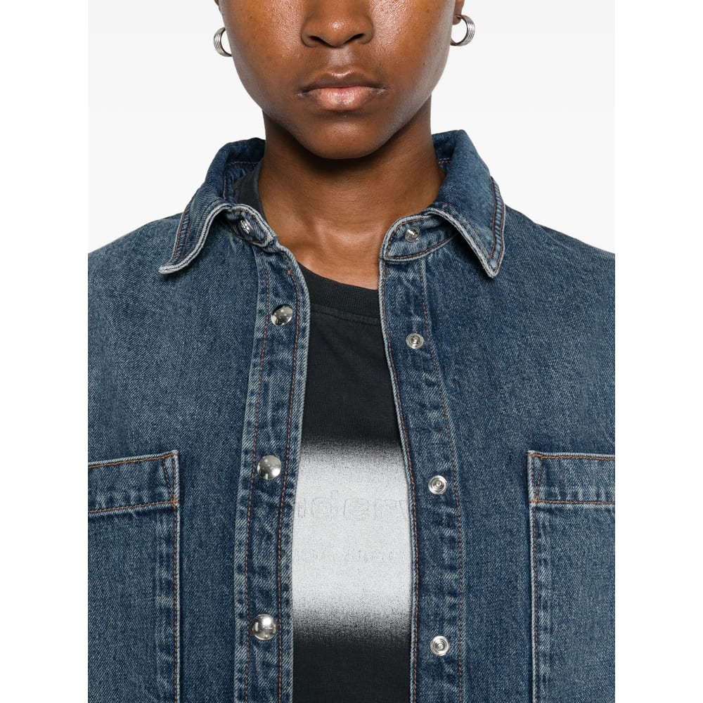 Anine Bing Dante Denim Jacket In Blue