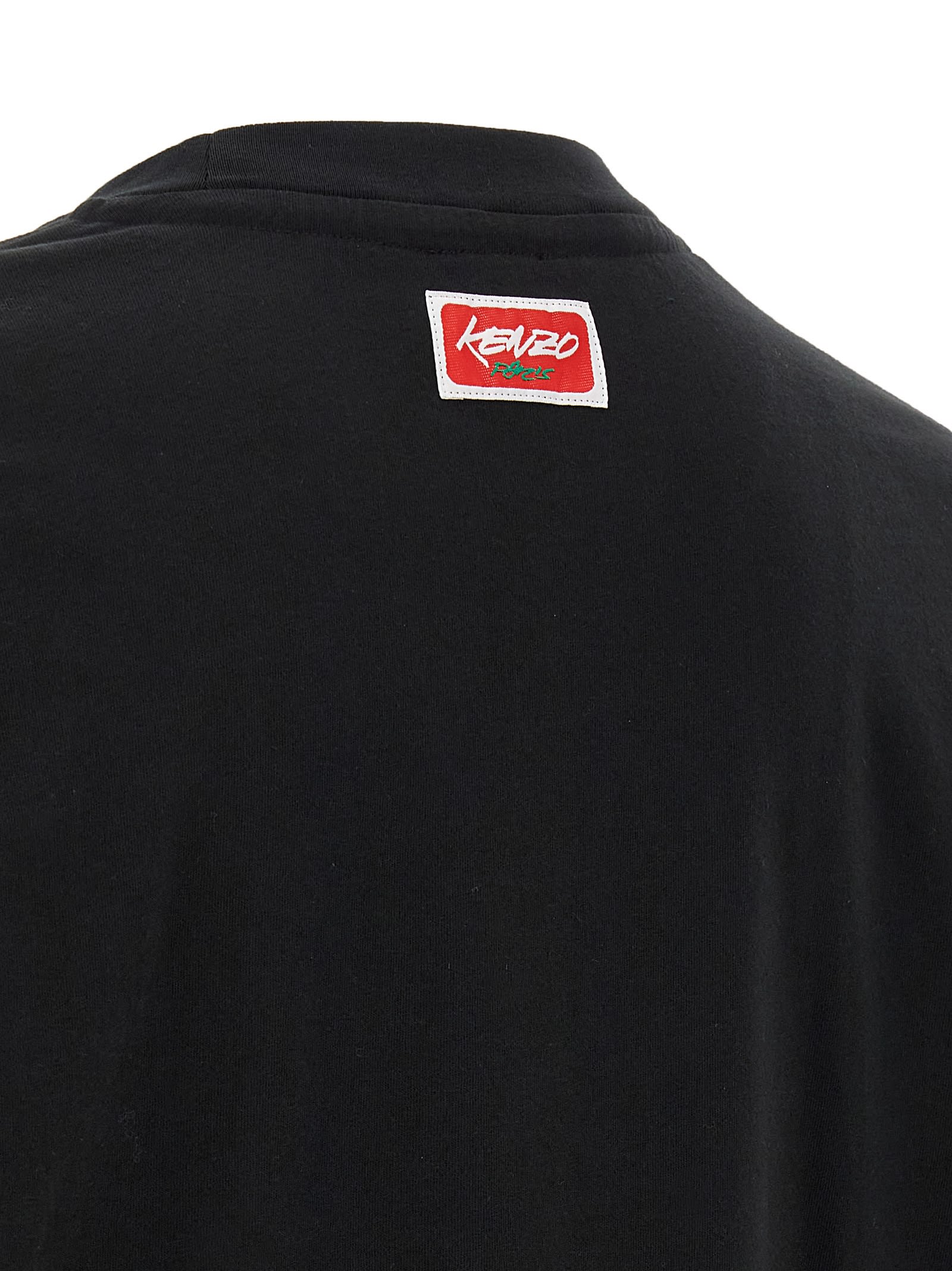 Kenzo Futura 2000 Long-sleeved T-shirt In Black
