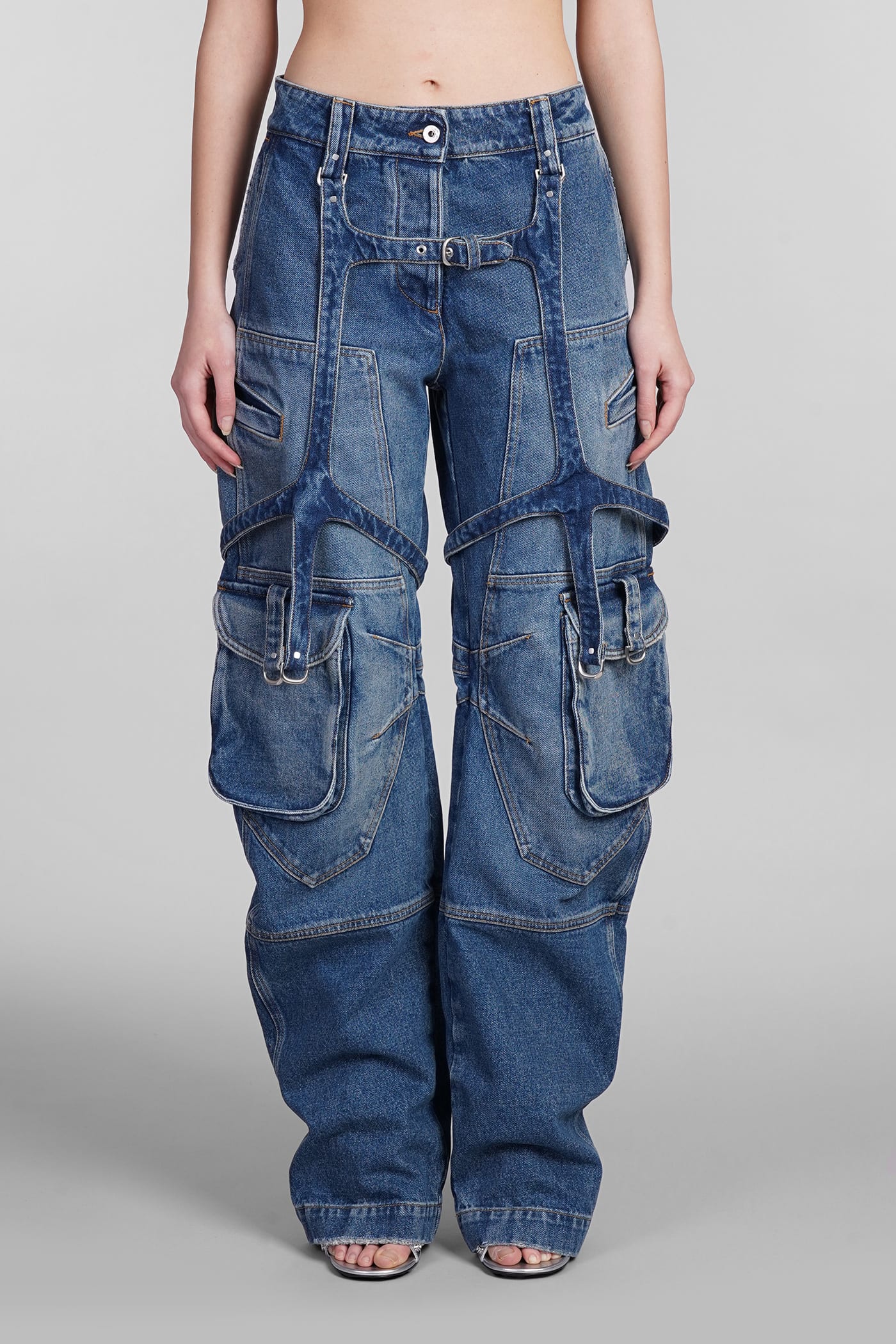 Off-white Jeans In Blue Cotton