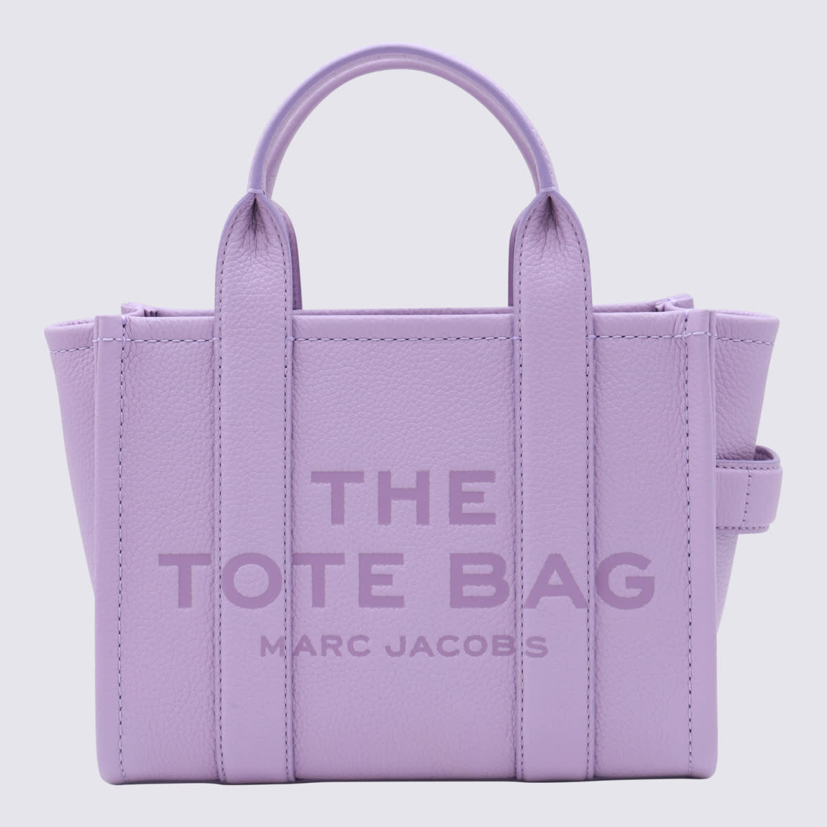 Shop Marc Jacobs Purple Leather The Mini Tote Bag In Wisteria