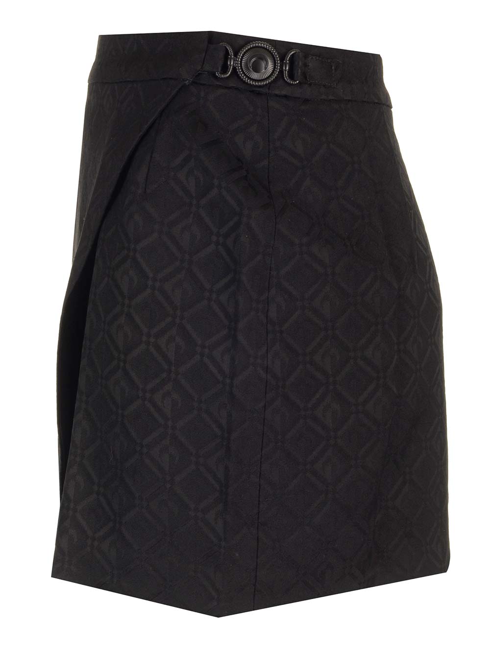 Shop Marine Serre Moon Diamant Skirt In Black