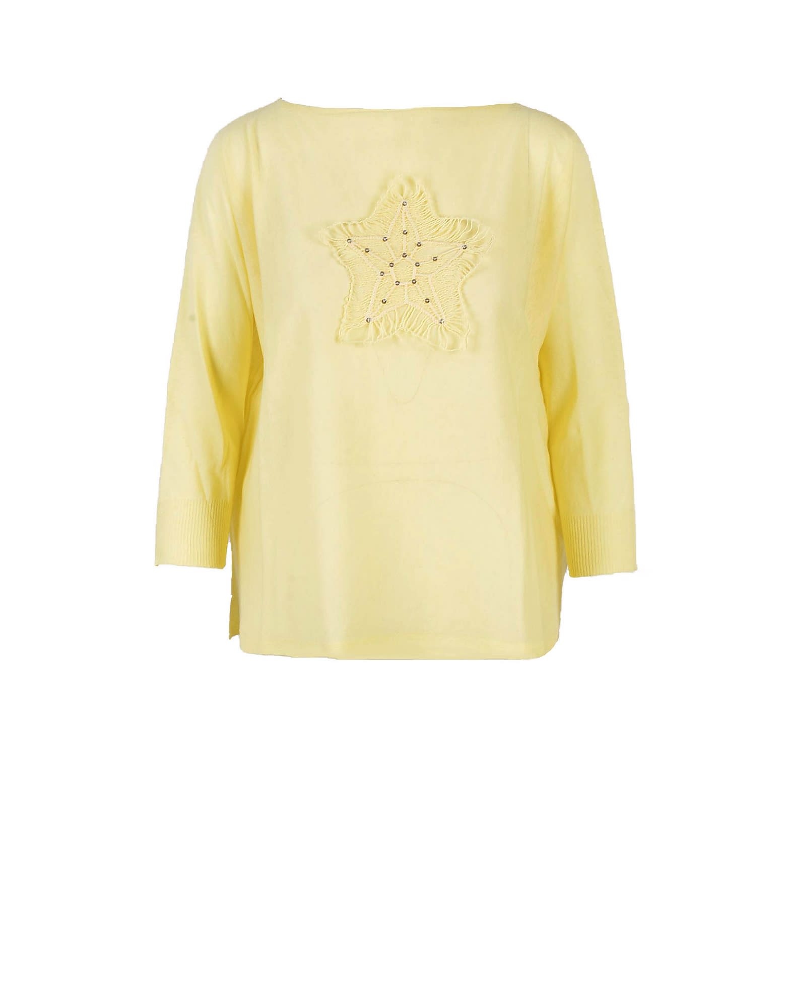 Lorena Antoniazzi Womens Yellow Sweater