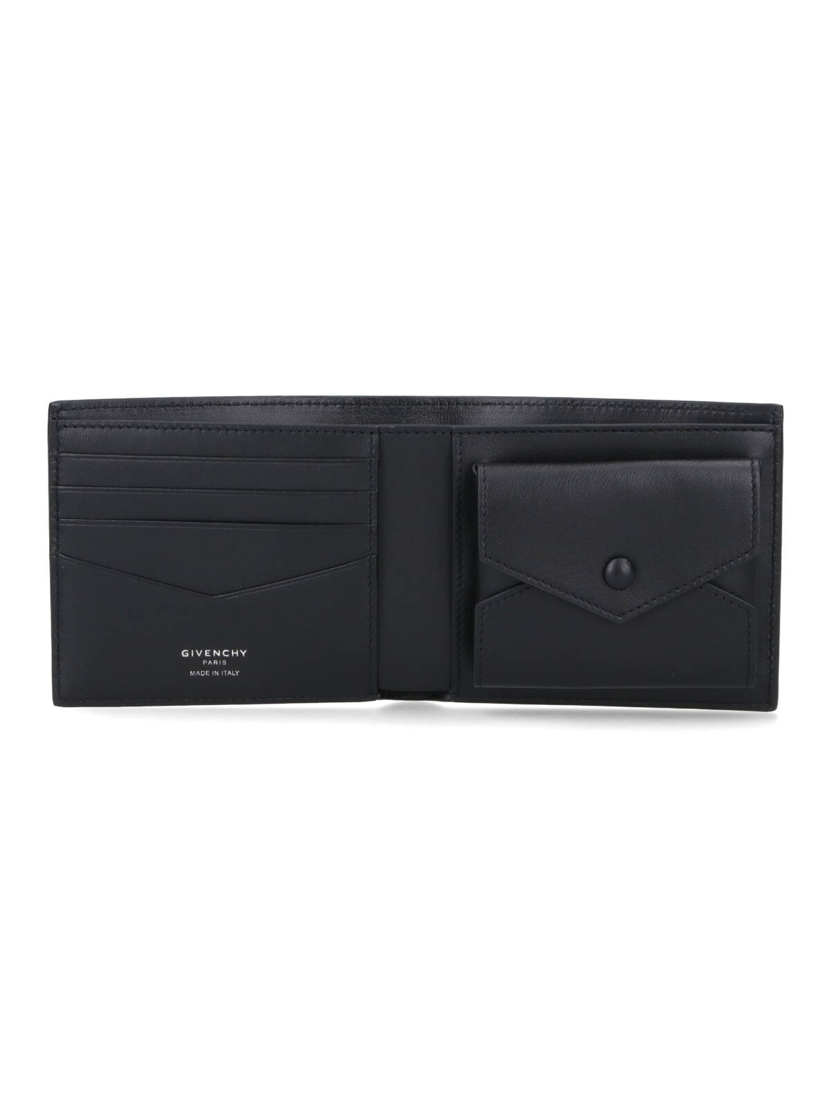 Givenchy Textured Leather Wallet With Coin Pocket In Black