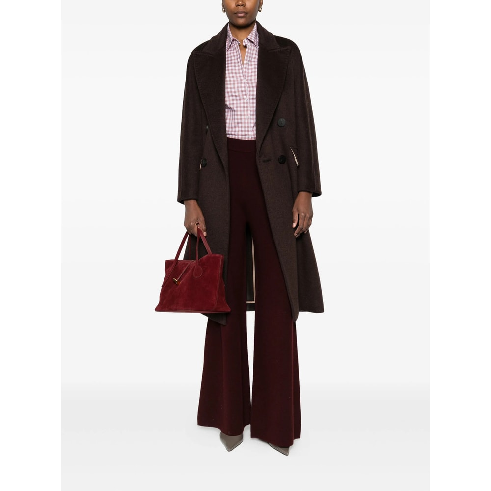 Max Mara Oversized Coat In Cashmere, Alpaca And Wool In Brown