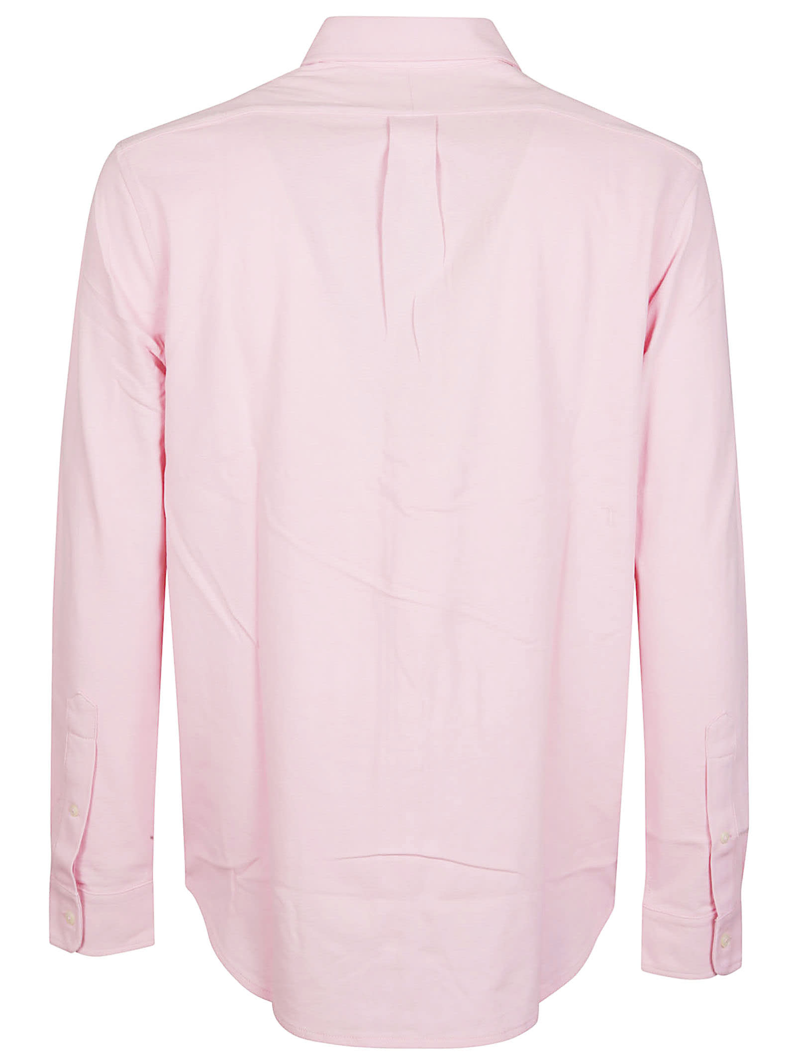 Shop Polo Ralph Lauren Long Sleeve Shirt  In Pink