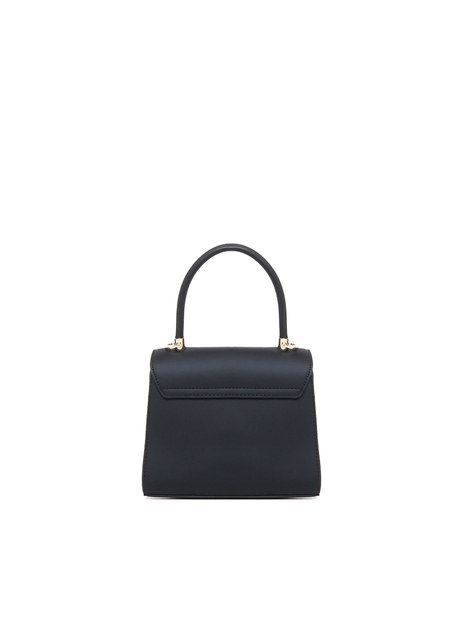 Shop Love Moschino Ecoleather Handbag In Black