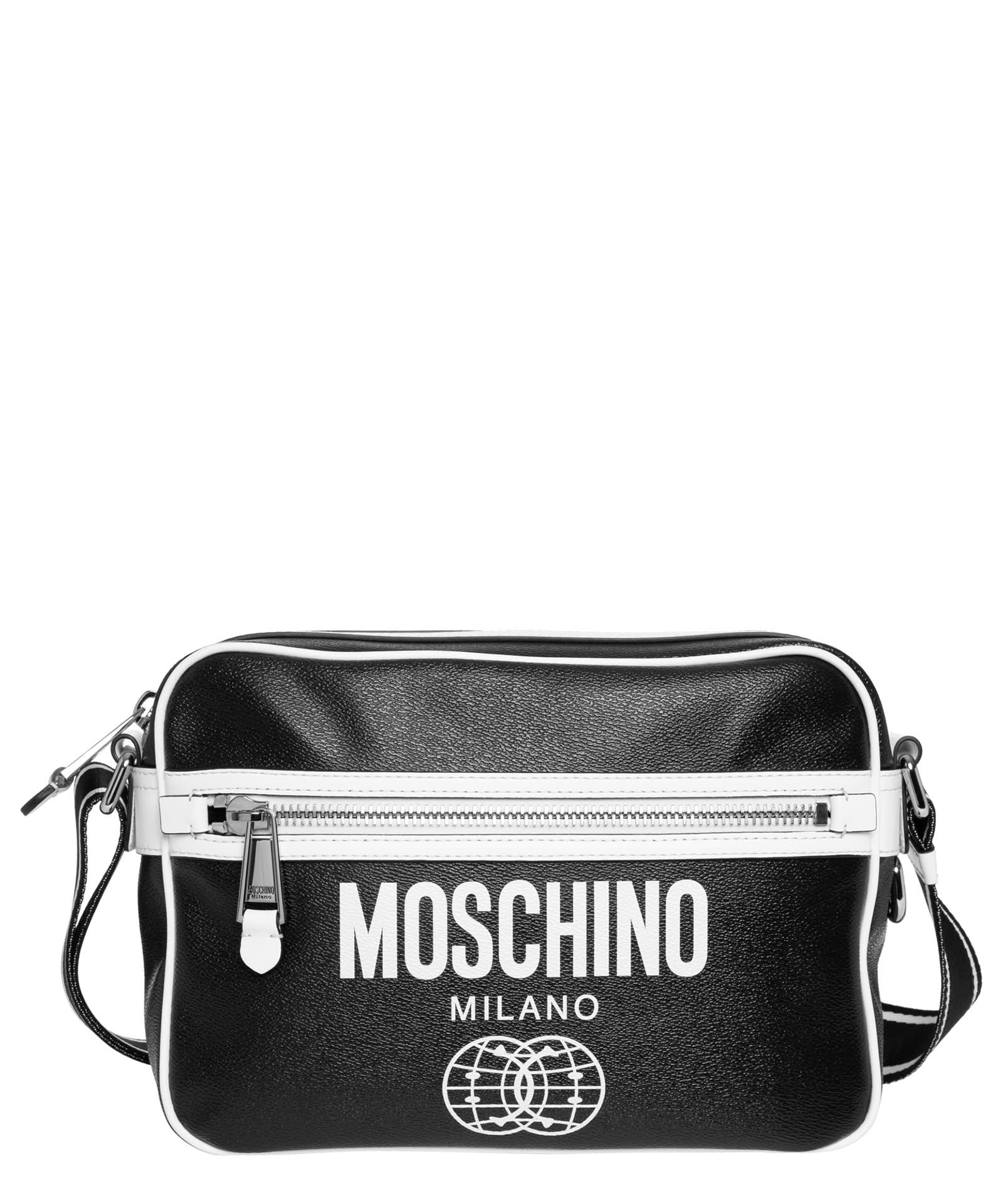 MOSCHINO MOSCHINO X SMILEY LEATHER CROSSBODY BAG