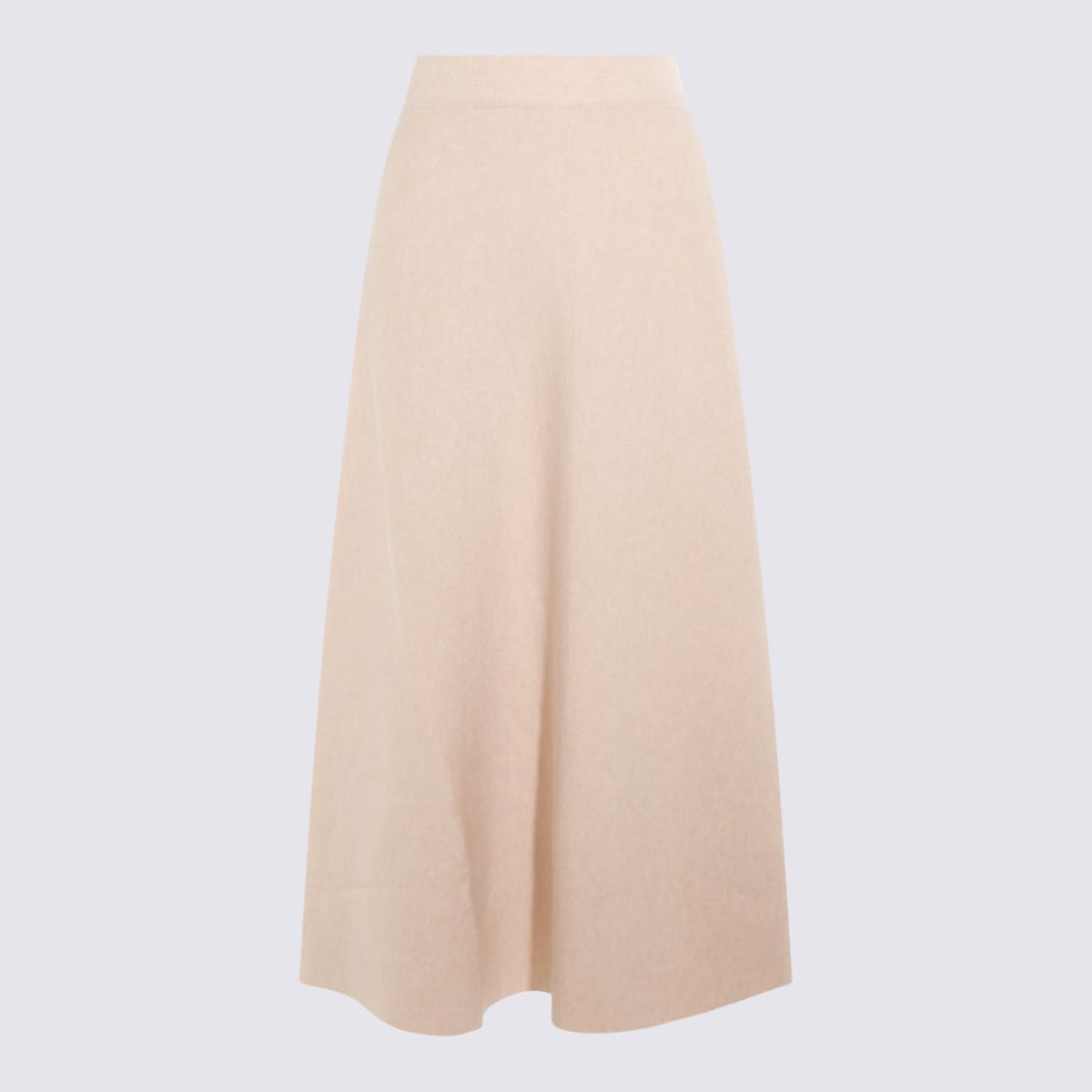 Max Mara Beige Wool Giberna Skirt In Neutral