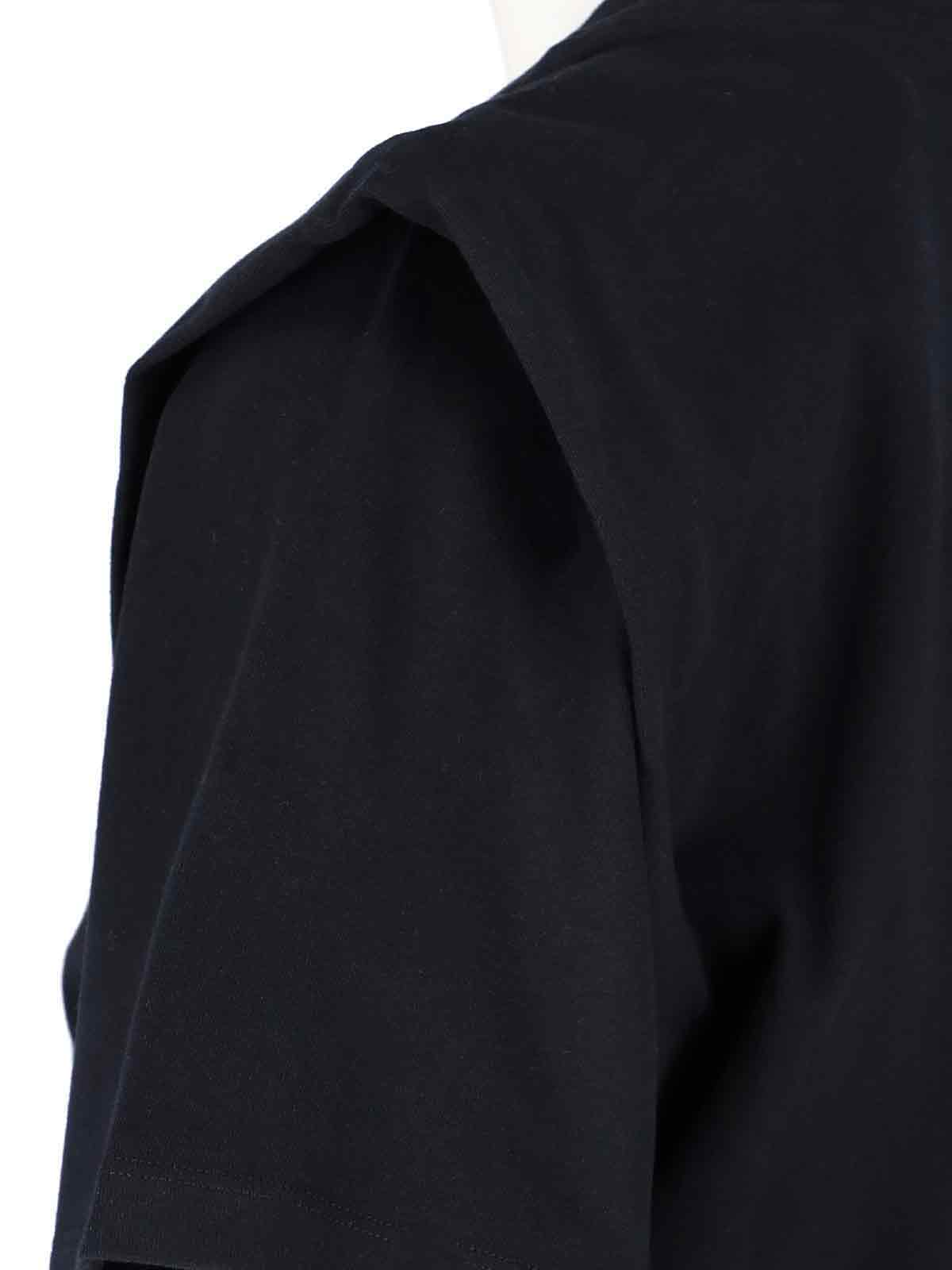 Isabel Marant Zelitos Pleated Cotton-jersey T-shirt In Black