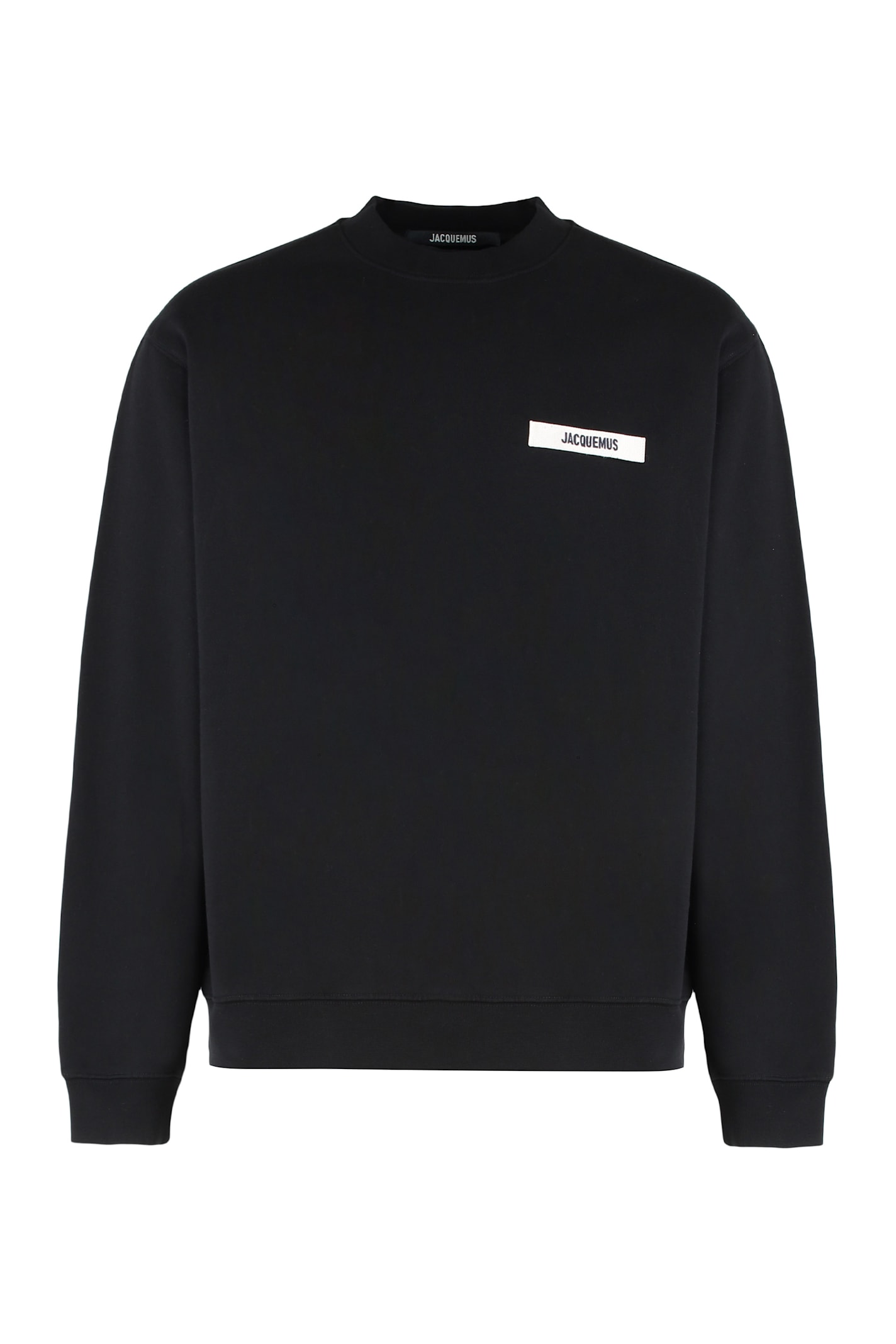 Gros Grain Cotton Crew-neck Sweatshirt