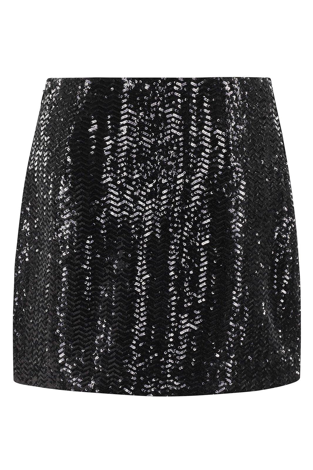 ANINE BING TIERRA SEQUIN EMBELLISHED MINI SKIRT