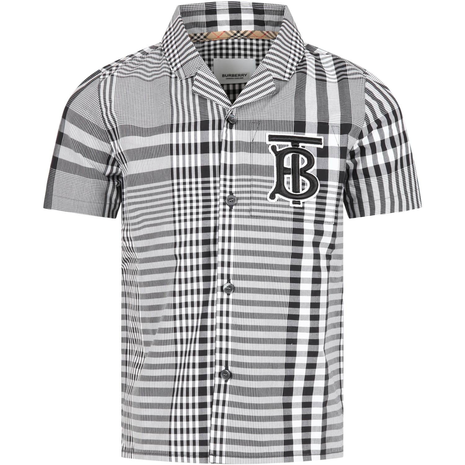 Burberry Multicolor Shirt For Boy With Logo