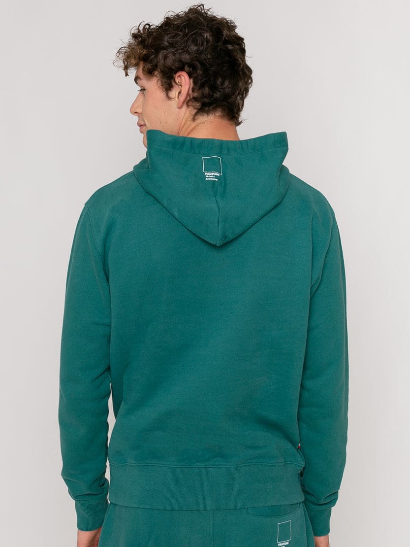 Shop Mc2 Saint Barth Green Hoodie Pantone Special Edition