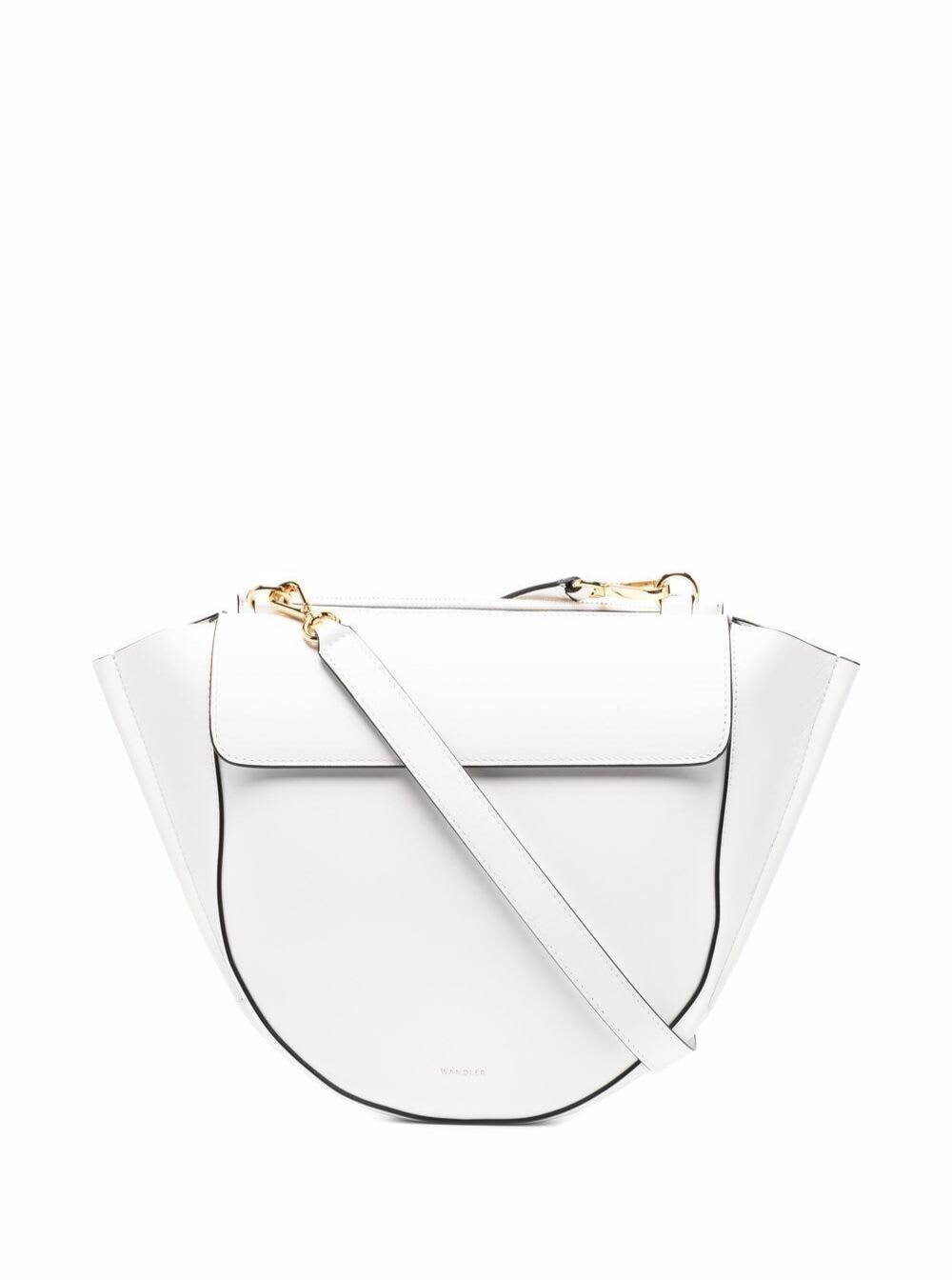Wandler Hortensia White Leather Crossbody Bag