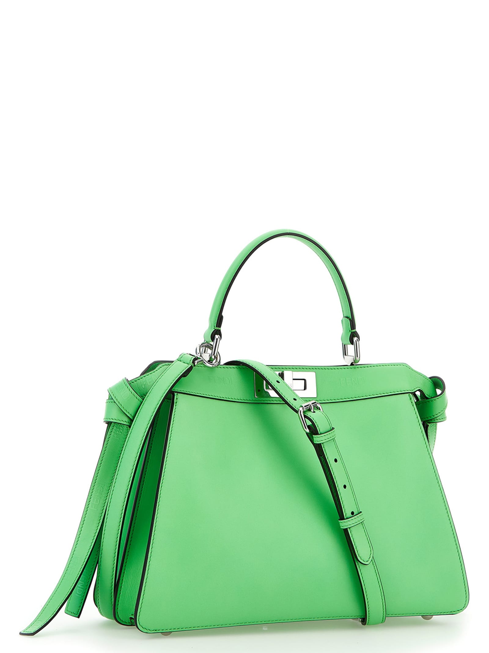 Fendi Peekaboo Iseeu Midi Handbag In Green
