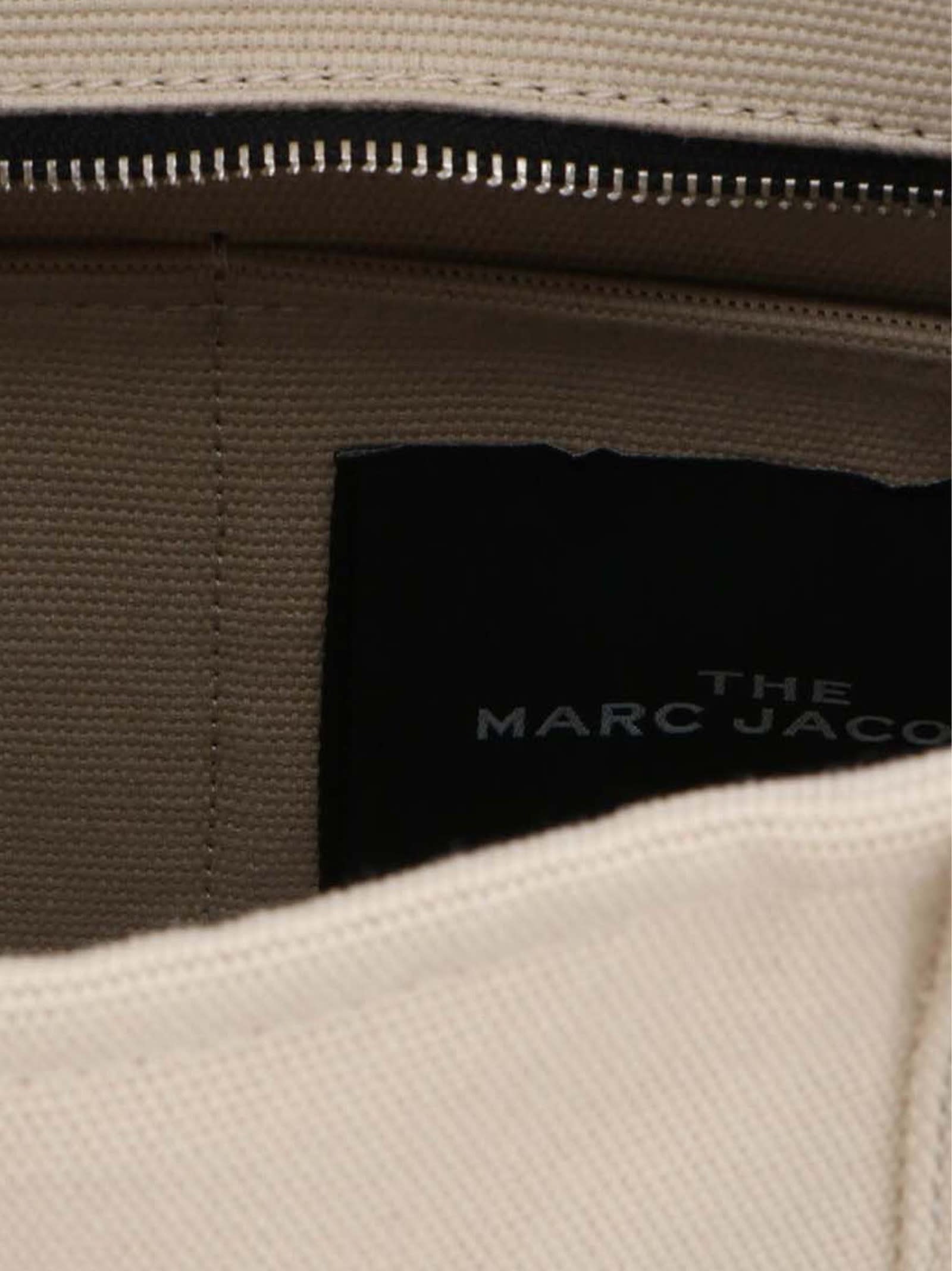 Shop Marc Jacobs Shopping The Jacquard Medium Tote In Beige