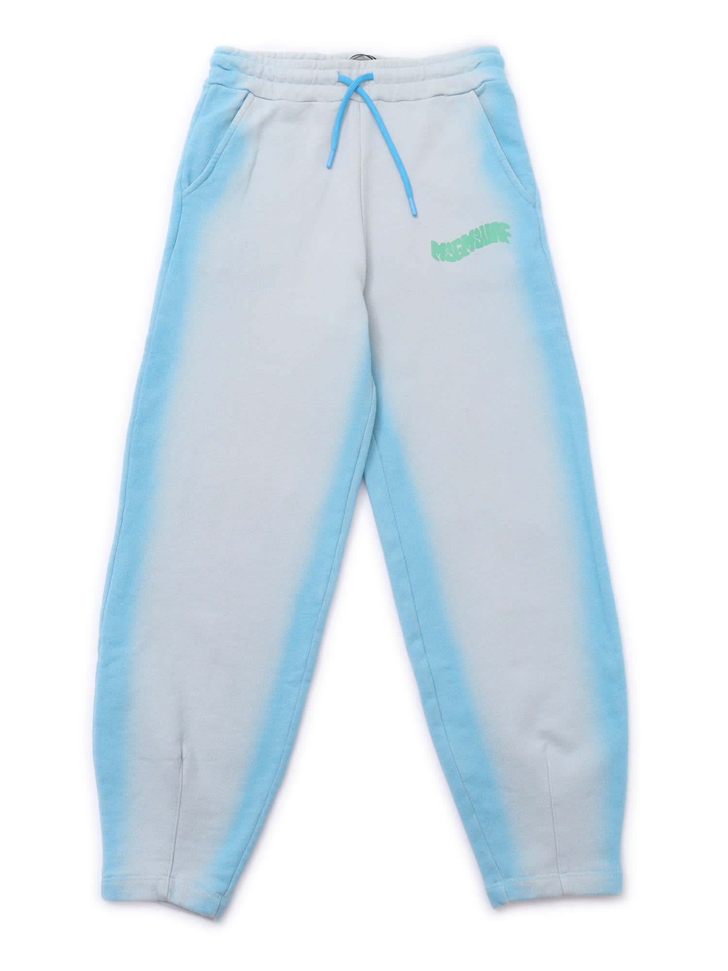 Msgm Kids' Fleece Airbrushed Pants Unisex In Multi