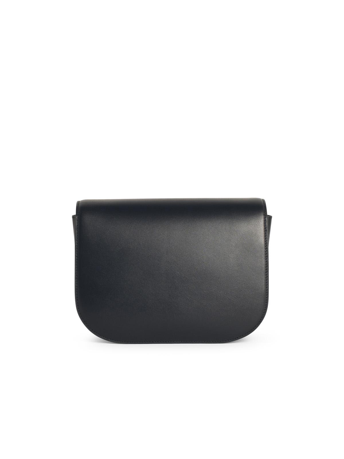 Furla Sfera Black Leather Crossbody Bag In Black