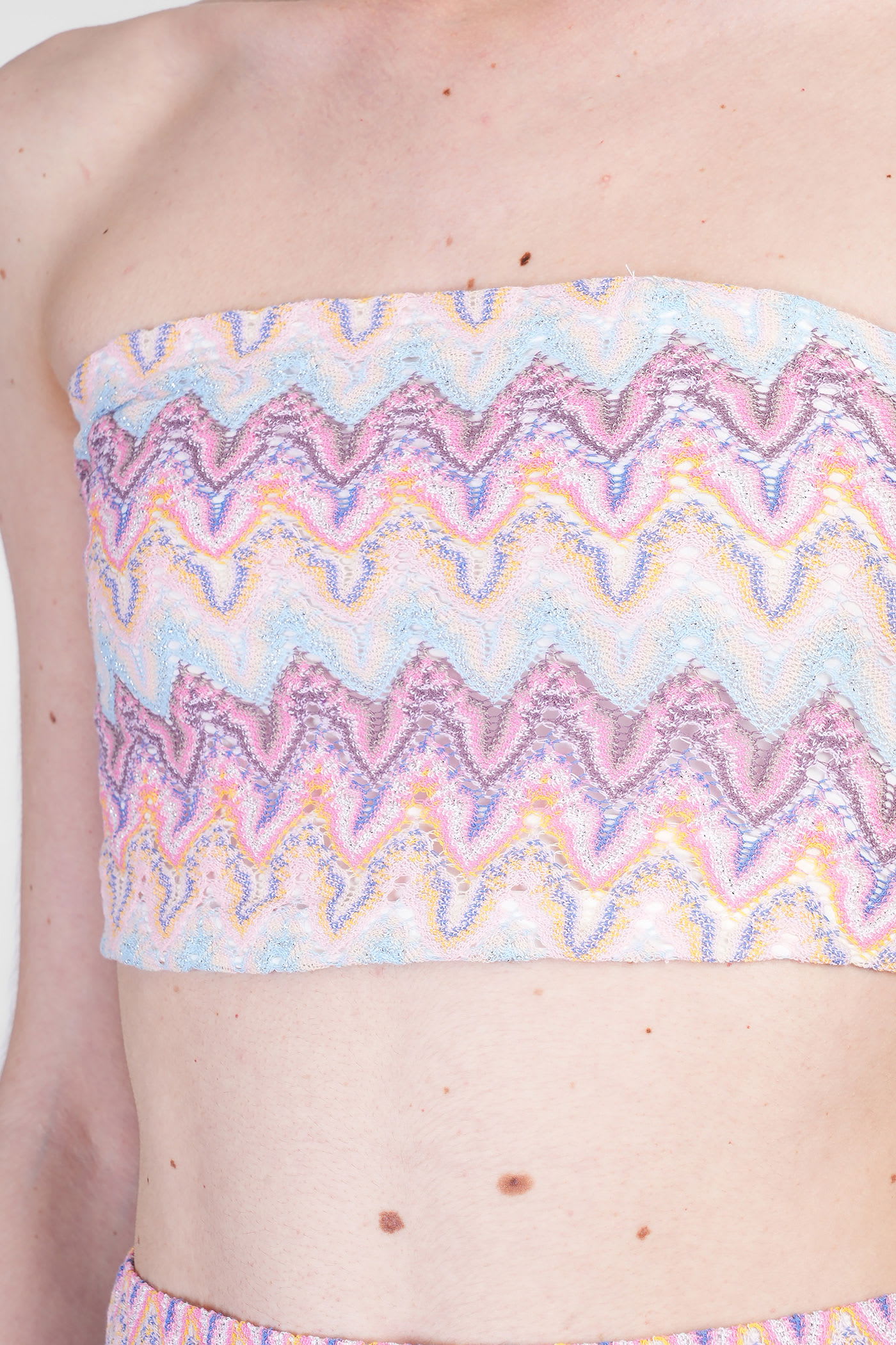 Mc2 Saint Barth Jaclyn R Topwear In Multicolor Polyester In Pink