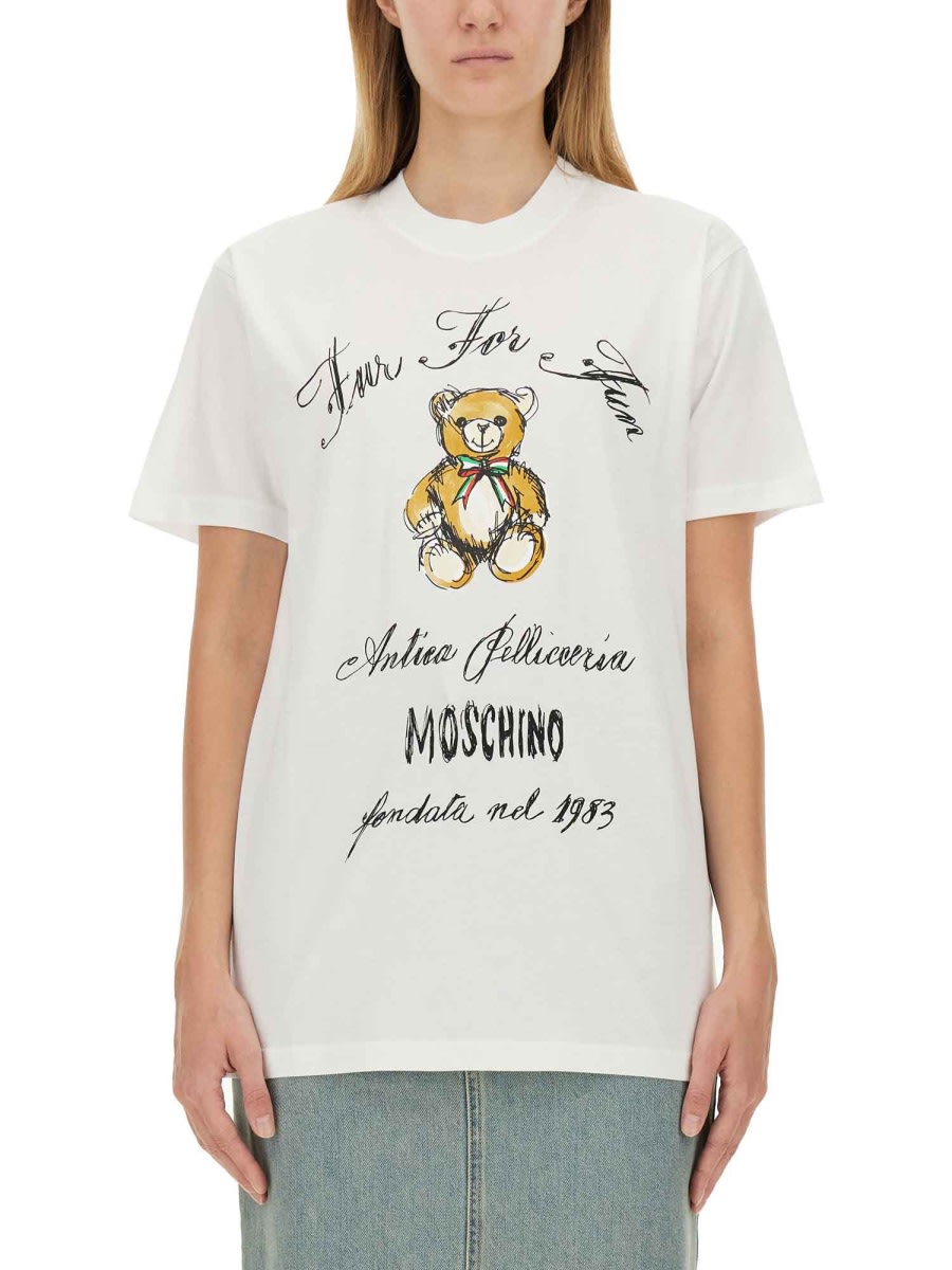 MOSCHINO T-SHIRT WITH LOGO 