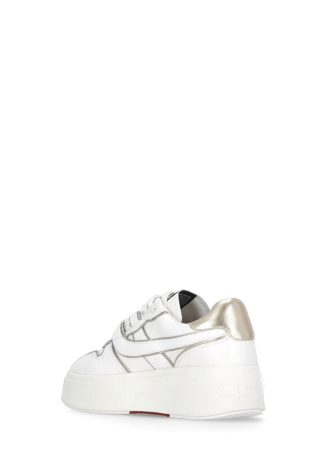 Ash Low Top Leather Match Sneakers Metallic Platform