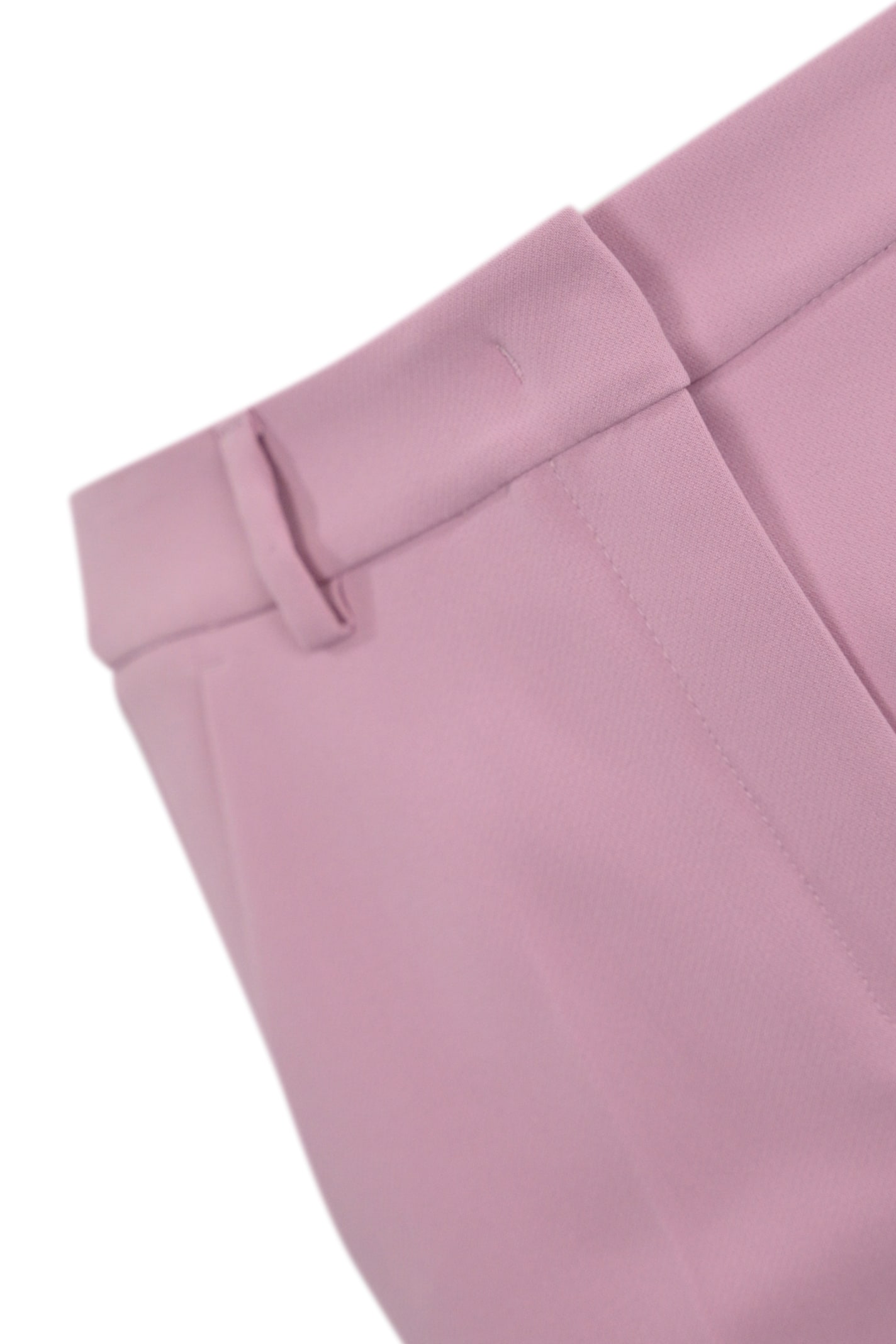 Weekend Max Mara Rana Trousers In Double Viscose Canvas In Rose Berry