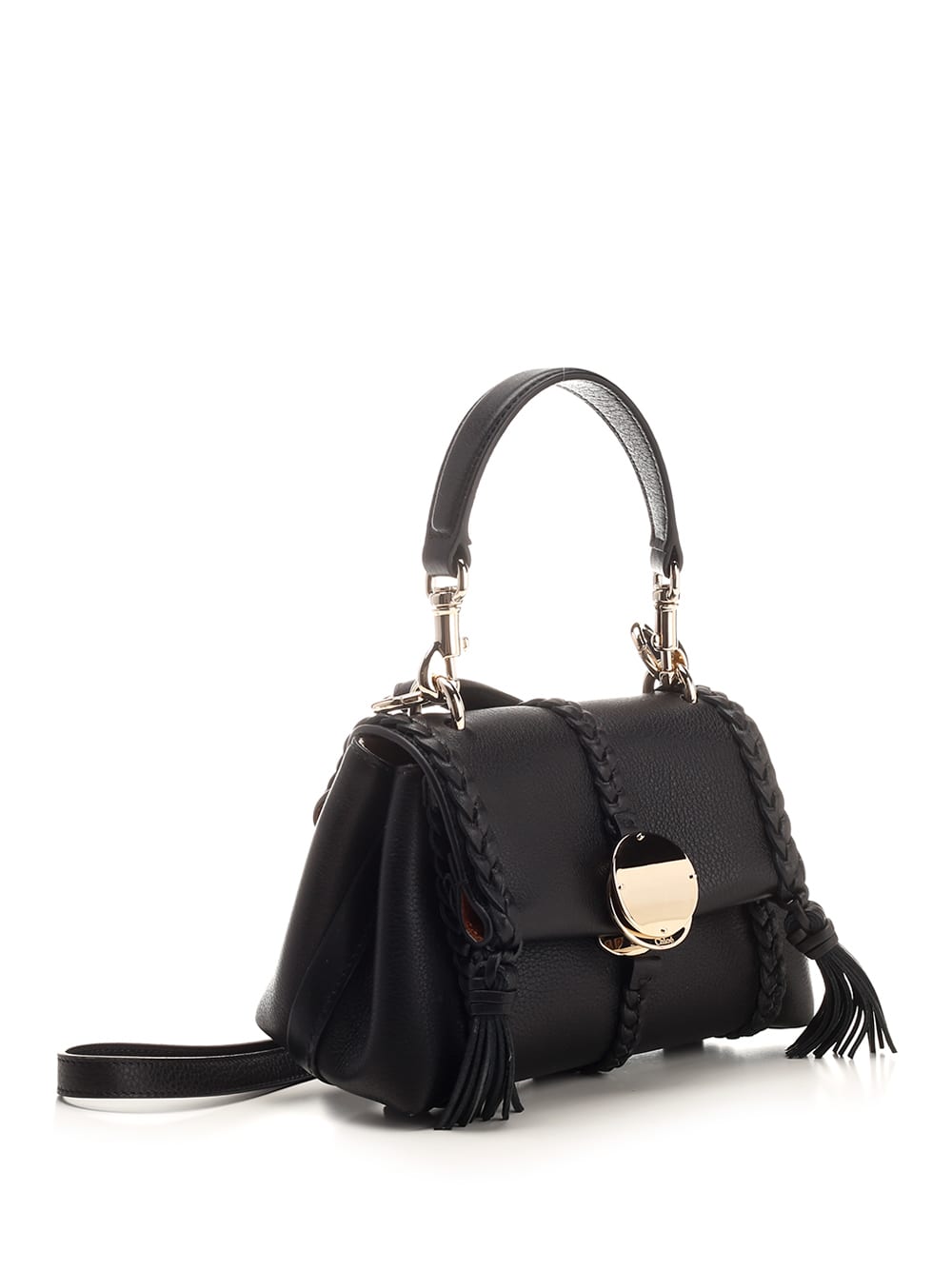 Shop Chloé Penelope Small Flap Bag In Nero