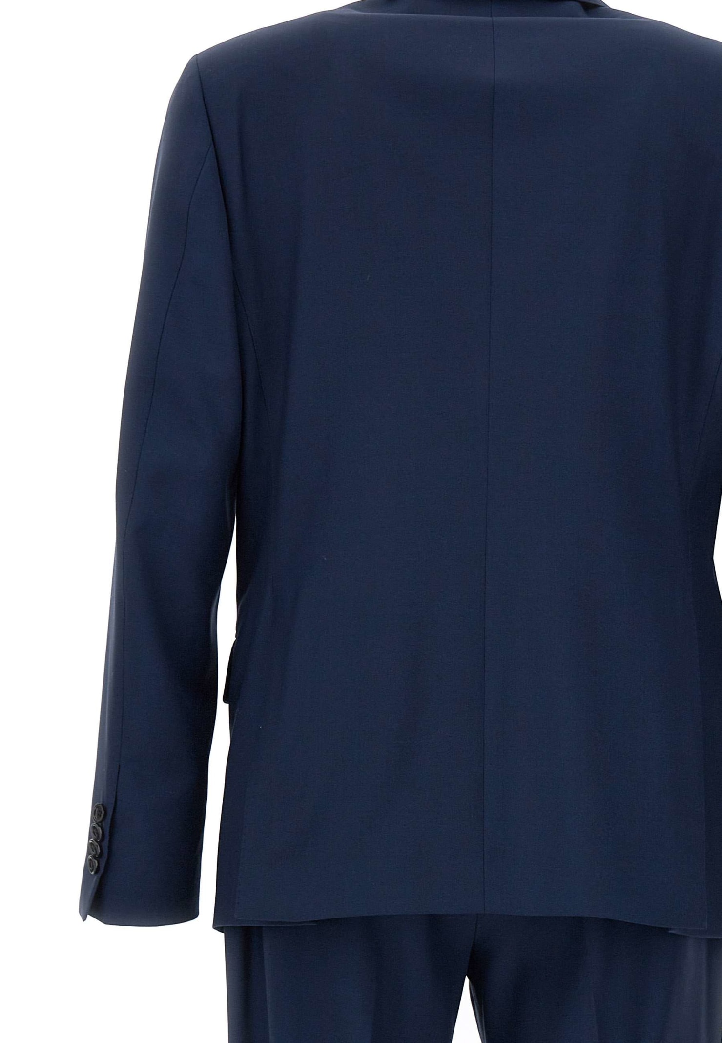 Shop Lardini Two-piece Wool Suit In Blue
