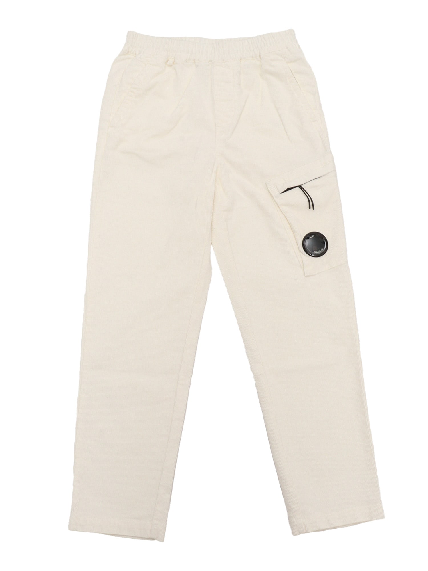 C.p. Company Undersixteen Long Pants In White