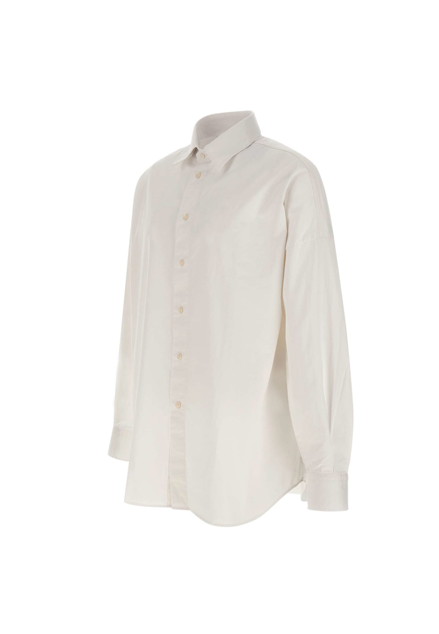 Shop Diesel S-limo Cotton Shirt In Bianco