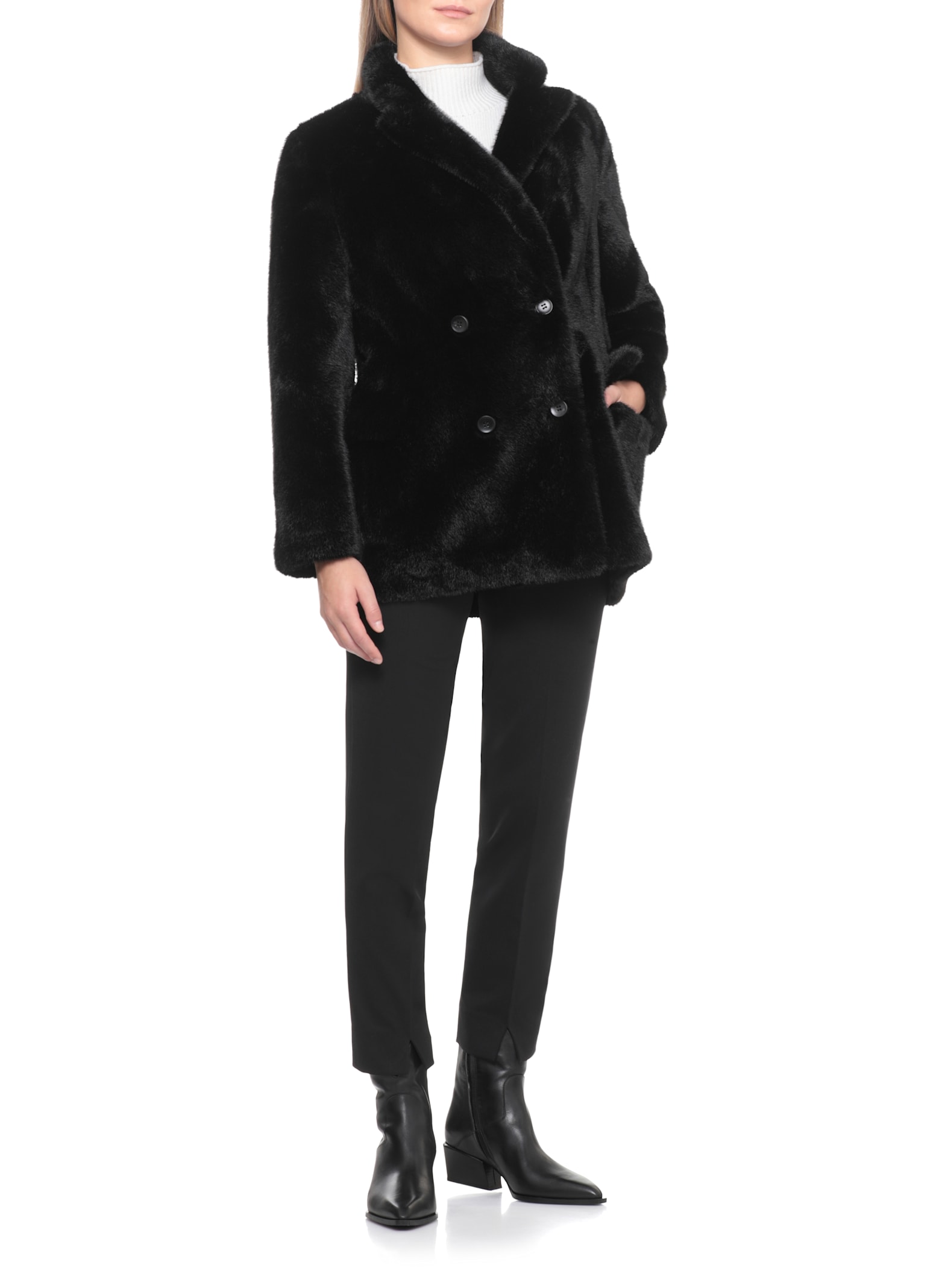Valentini 1972 Synth Fur In Black