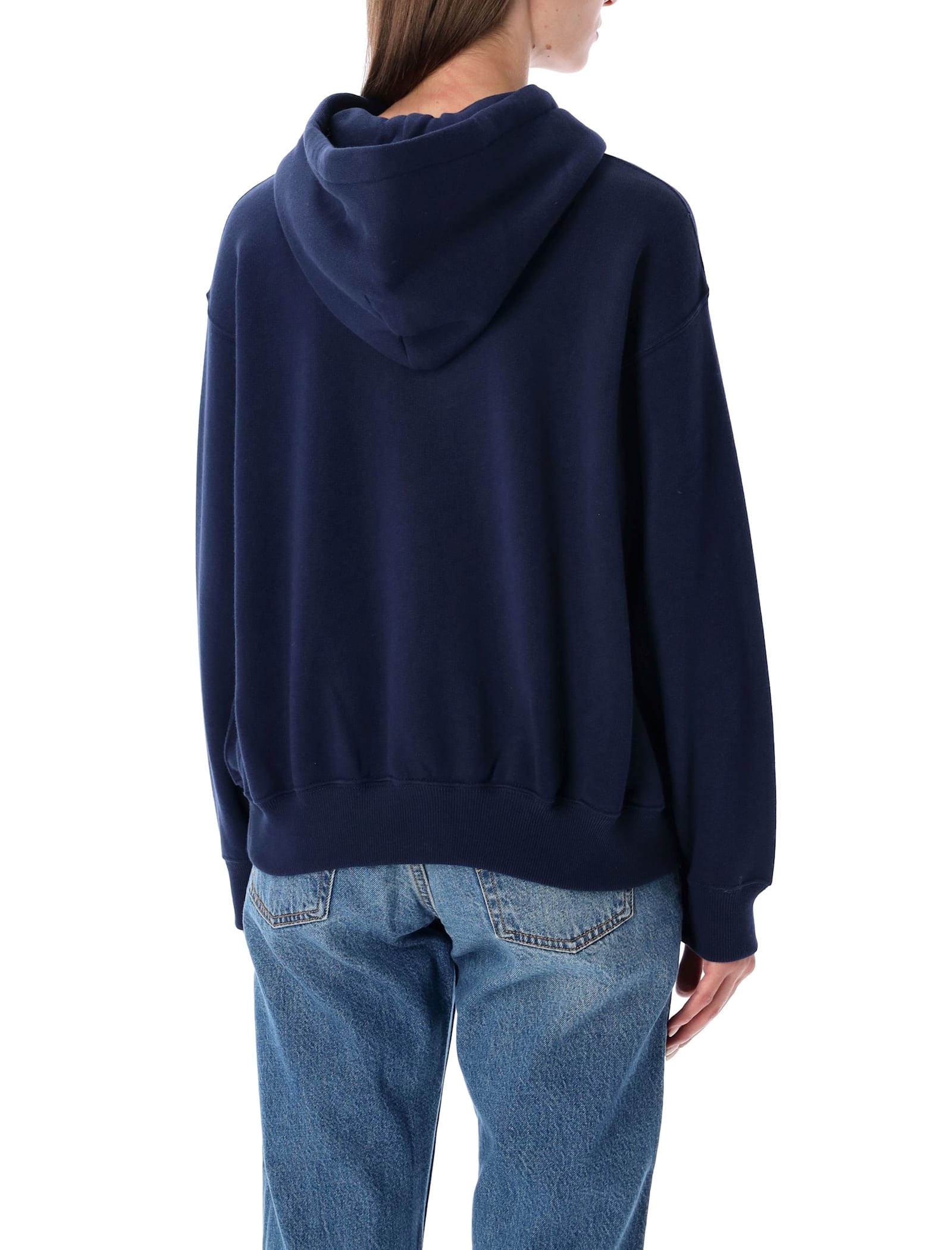 Polo Ralph Lauren Polo Bear Navy Fleece Hoodie In Blue
