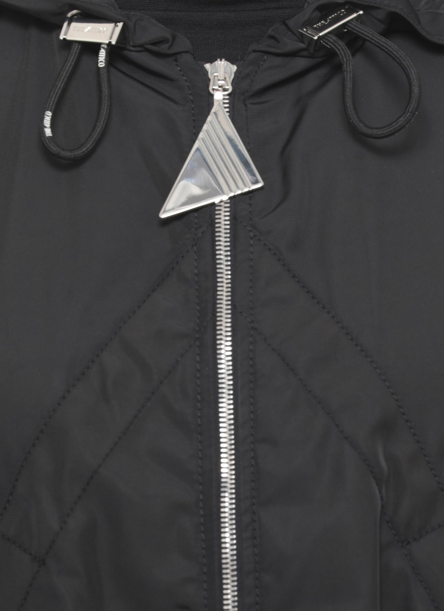 Attico Oversized Bomber Jacket In Black