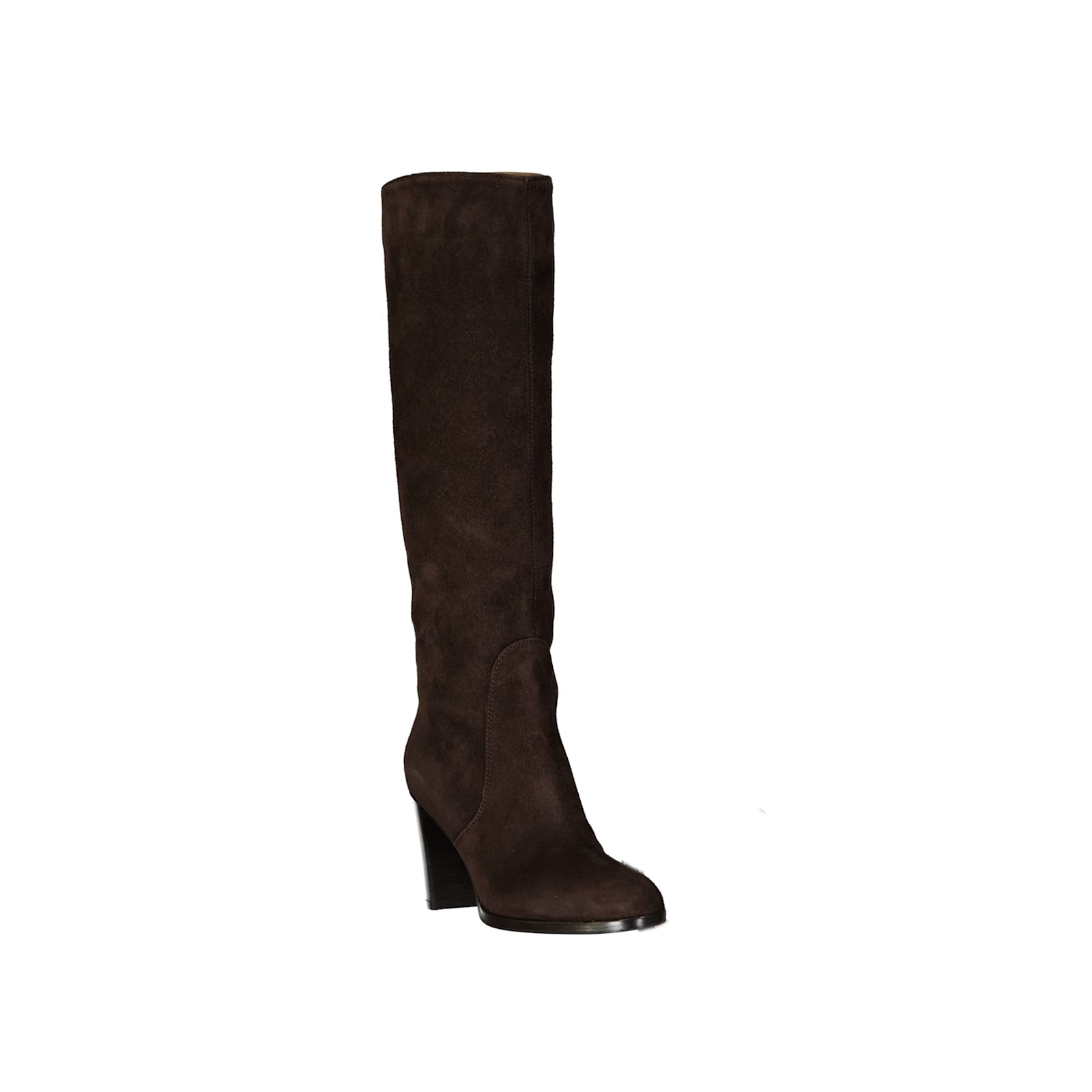 Sergio Rossi Brown Leather Boots With Block Heel In Brown