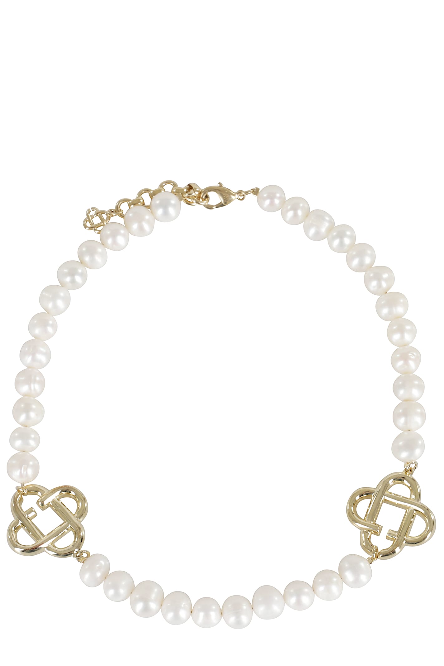 Medium Pearl Logo Necklace