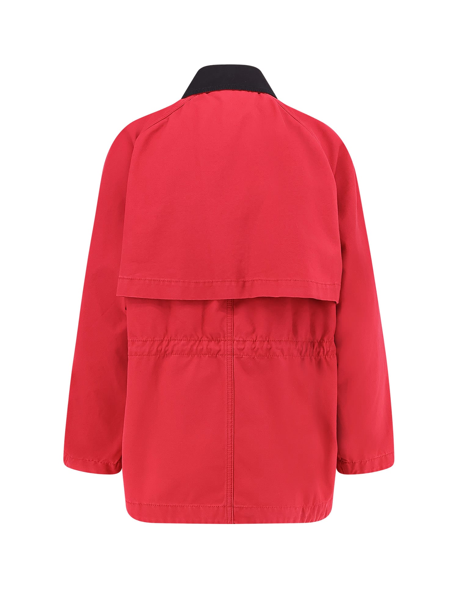 The Row Elodianna Cotton Twill Jacket In Red
