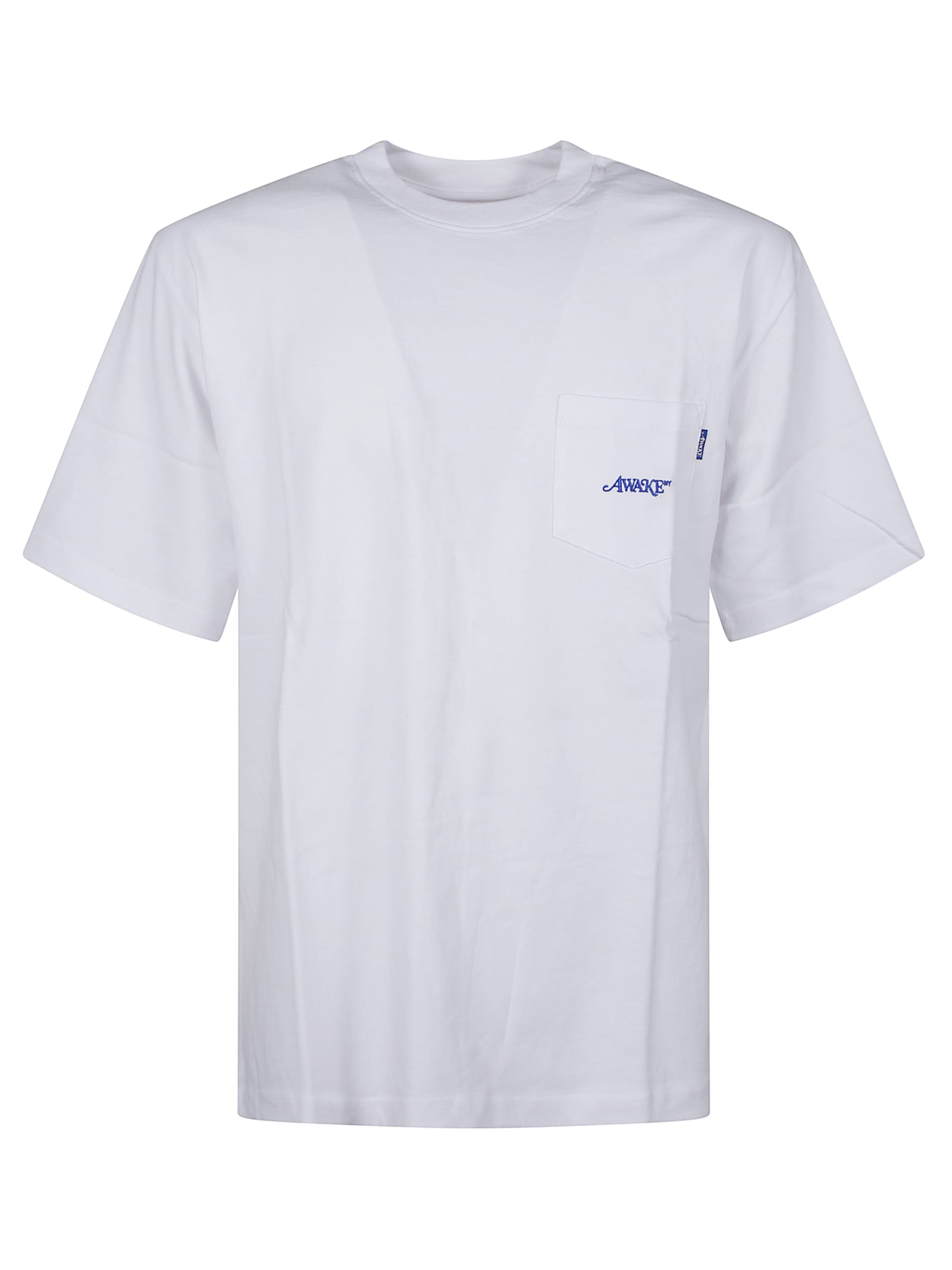 Awake Ny Classic Logo Pocket T-shirt In White
