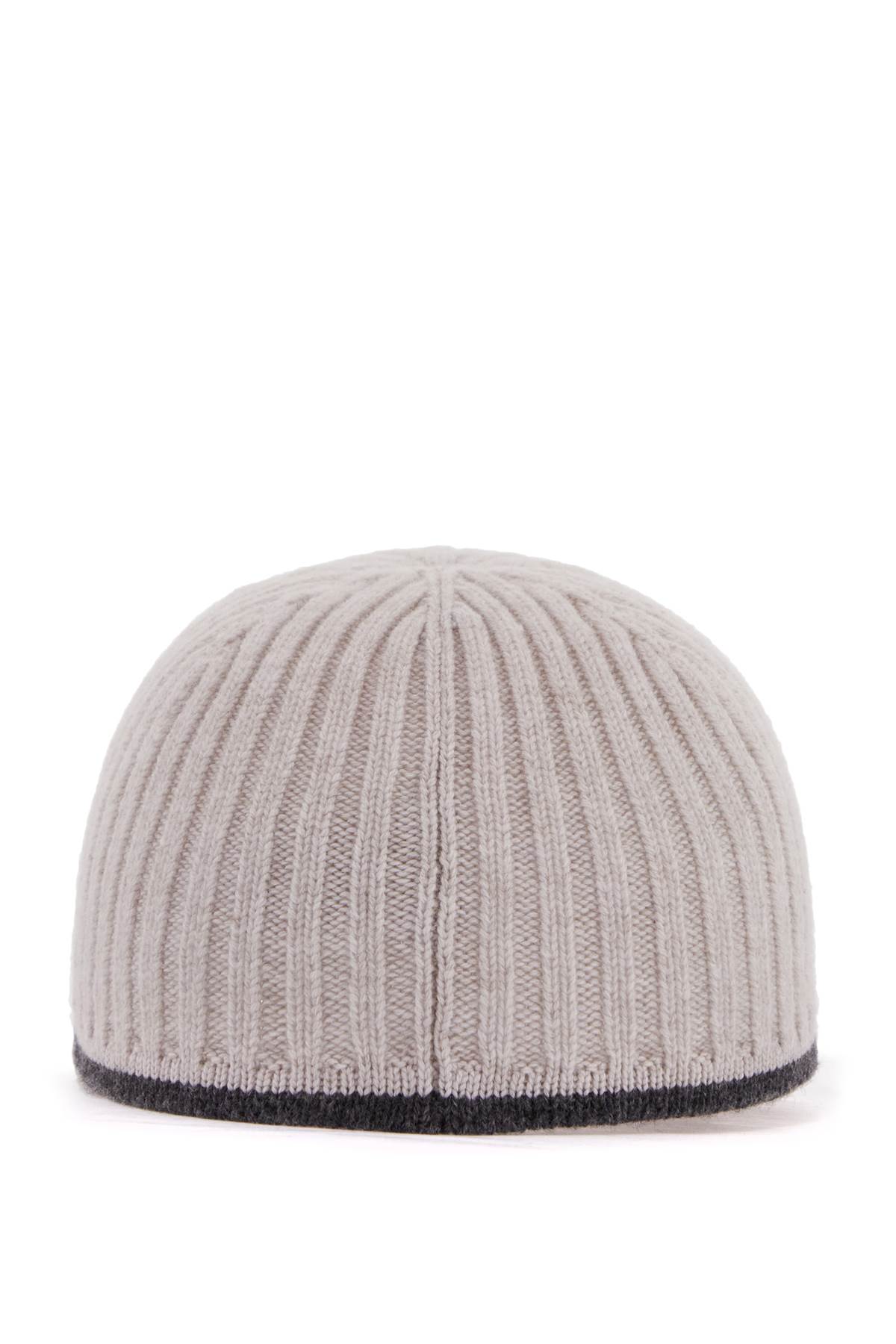 Shop Brunello Cucinelli Baseball Cap In Knit Fabric In Madreperla+piombo (grey)