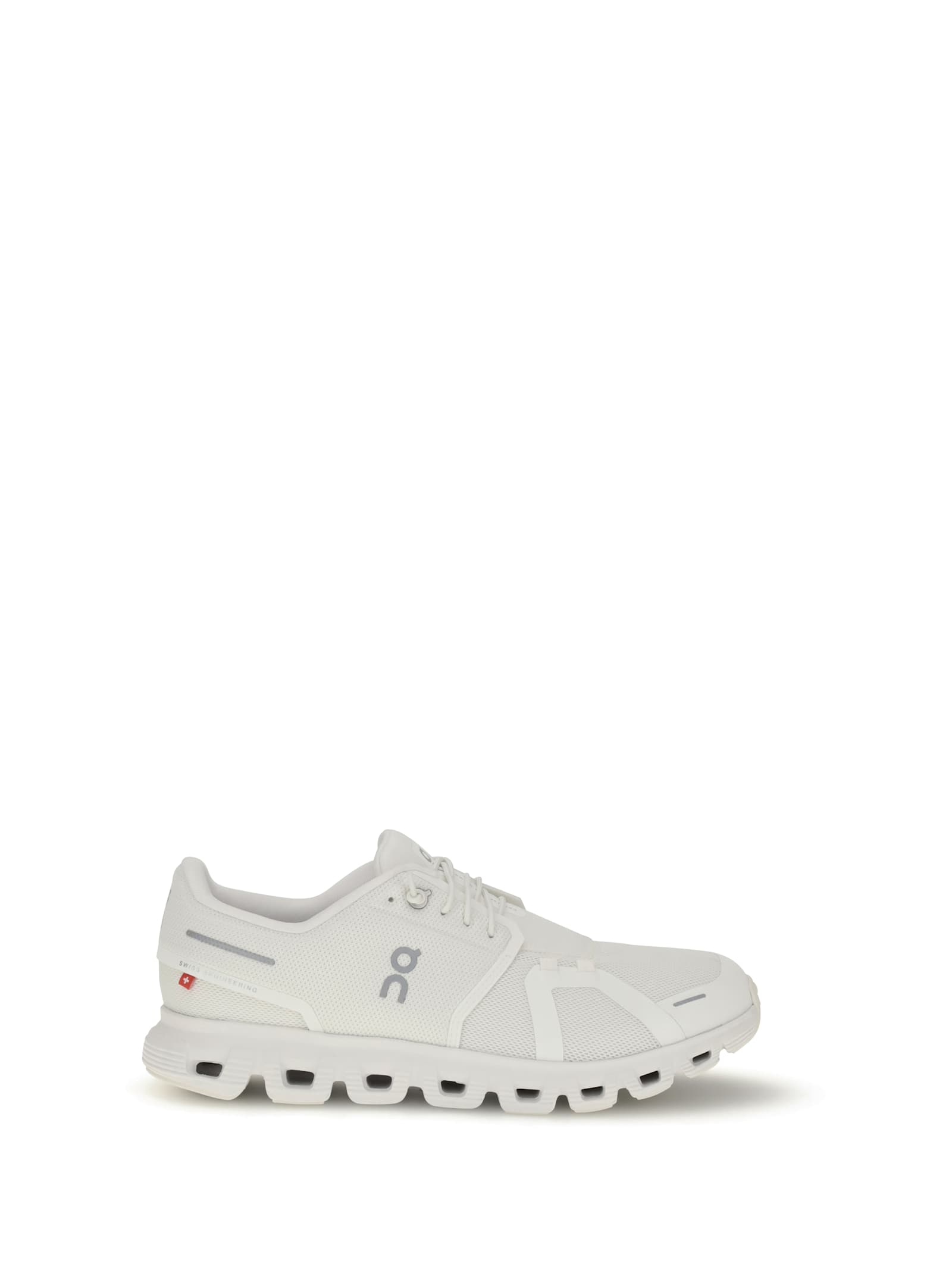 On Cloud 5 Rubber-trimmed Recycled Mesh Running Sneakers In White