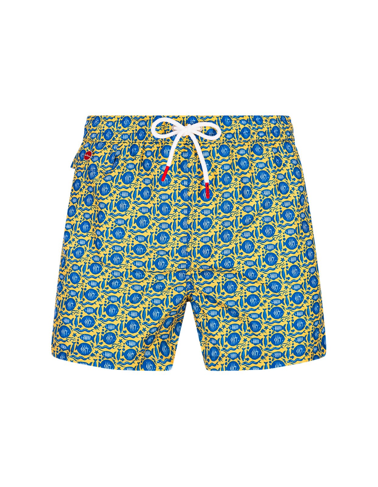 Graphic-print Drawstring Swim Shorts Kiton