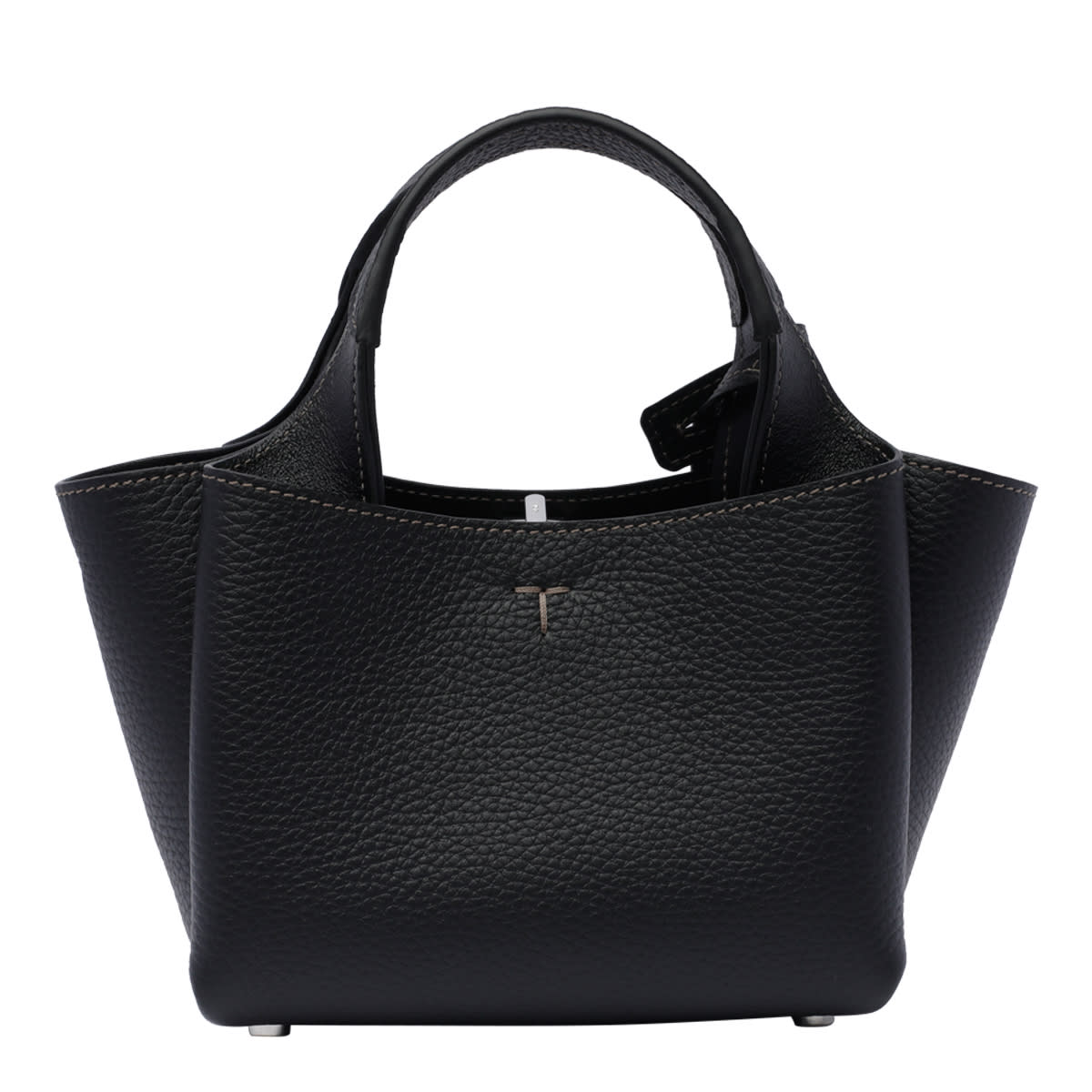 Shop Tod's Micro Leather Handbag In Black